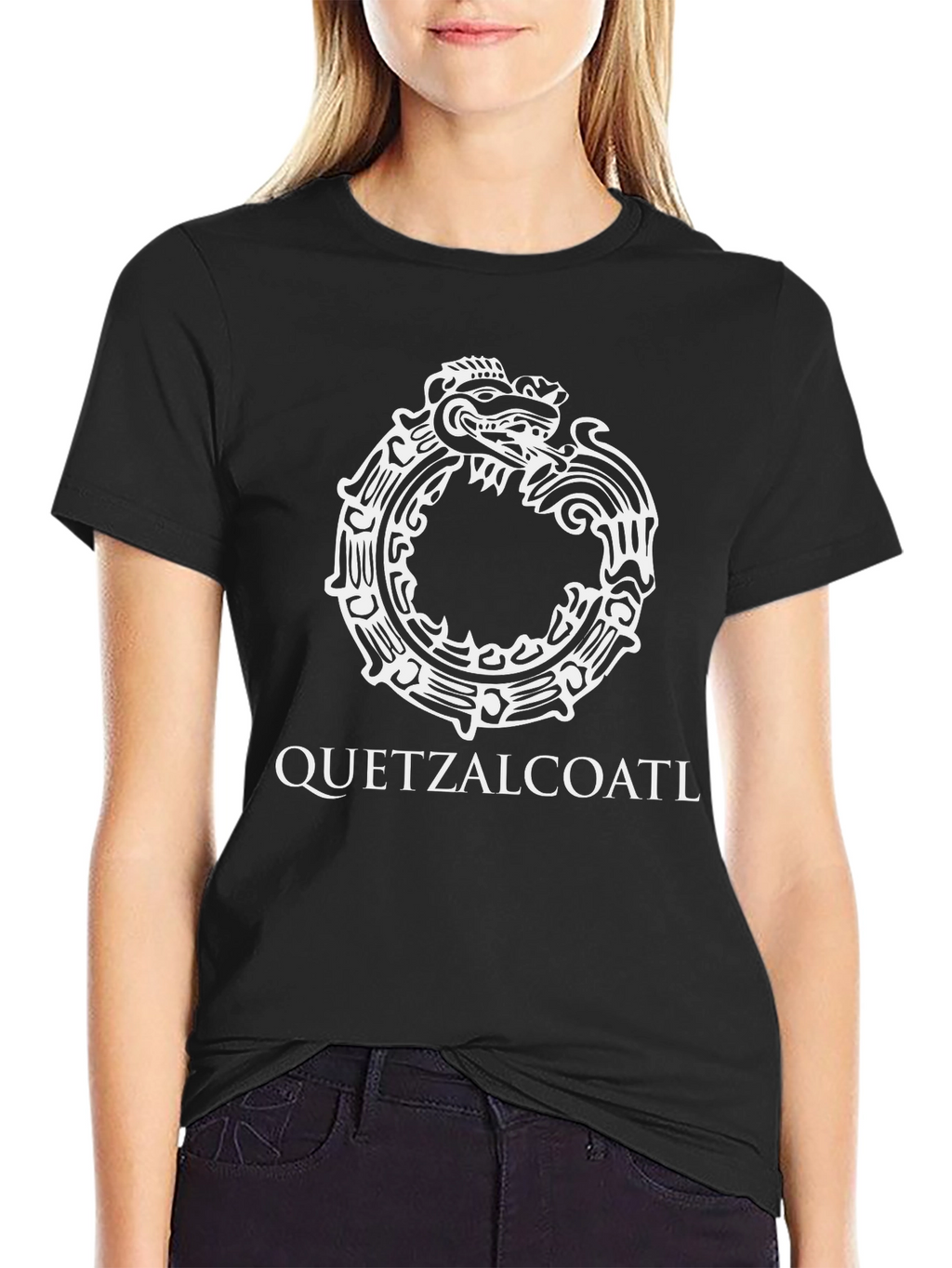 Quetzalcoatl Graphic Tee - Serpent Design