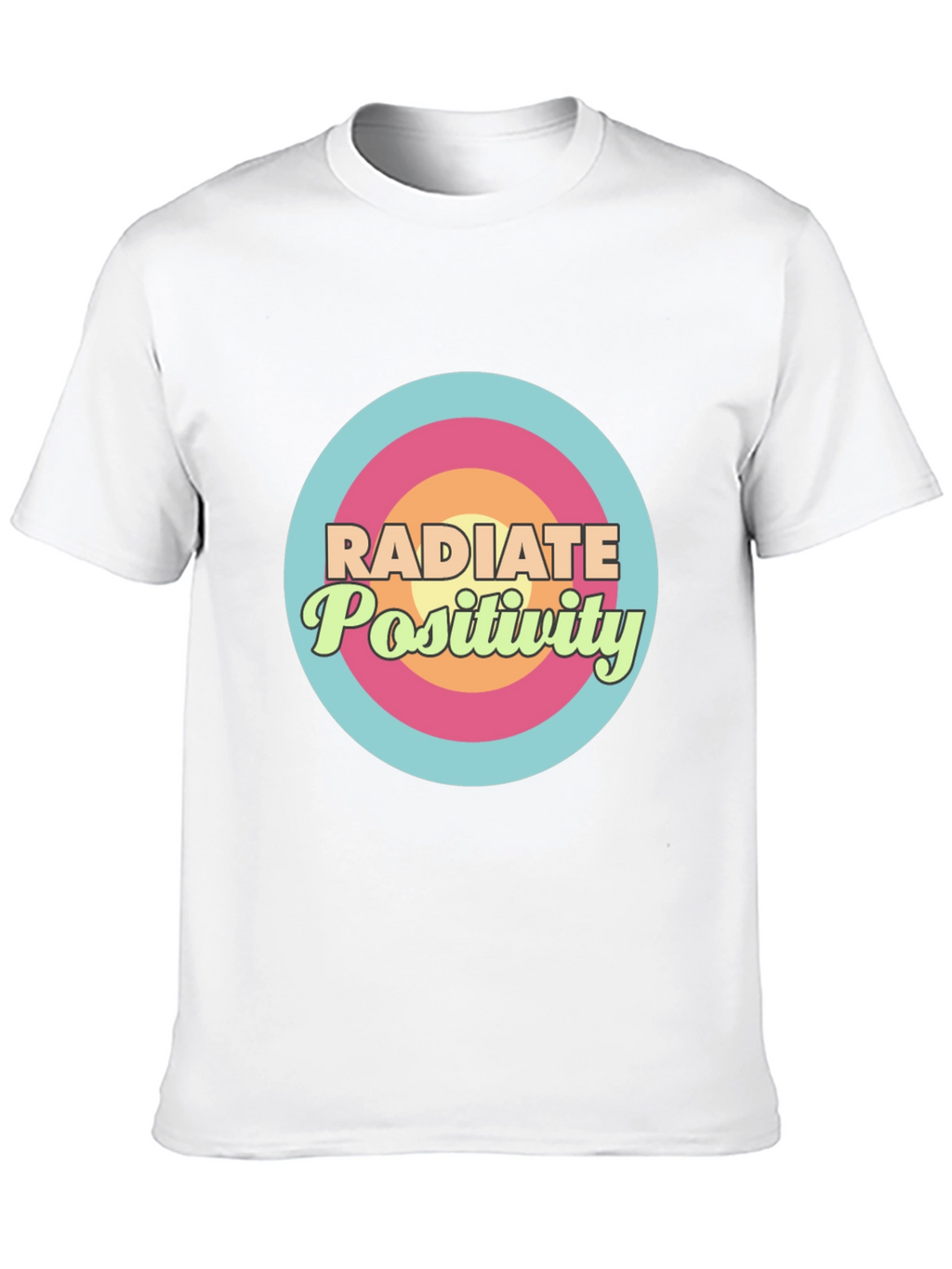 Radiate Positivity Graphic T-Shirt - Stylish Comfort