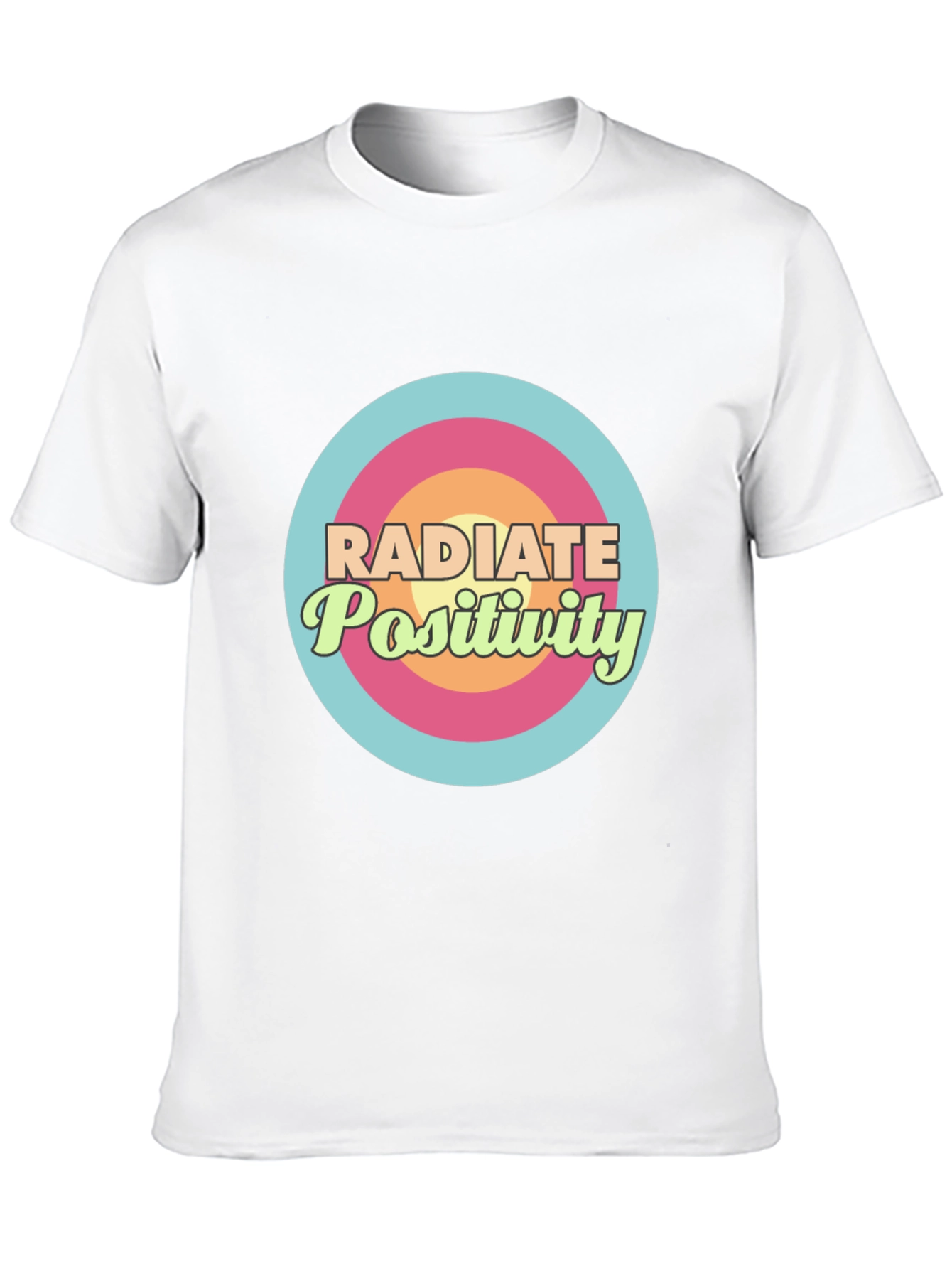 Radiate Positivity Graphic T-Shirt - Stylish Comfort