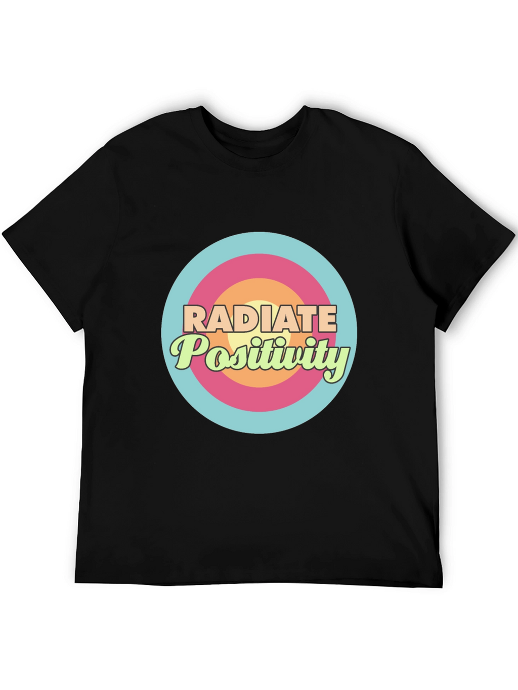 Radiate Positivity Graphic T-Shirt - Stylish Comfort