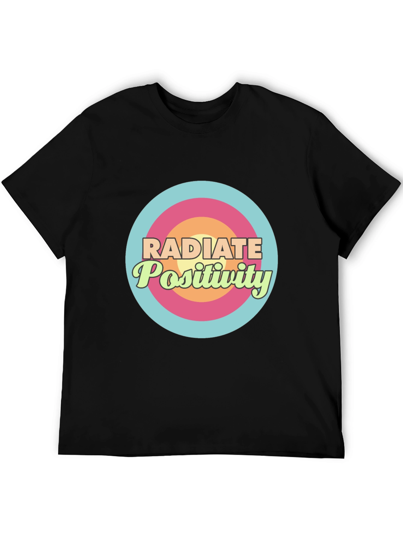 Radiate Positivity Graphic T-Shirt - Stylish Comfort