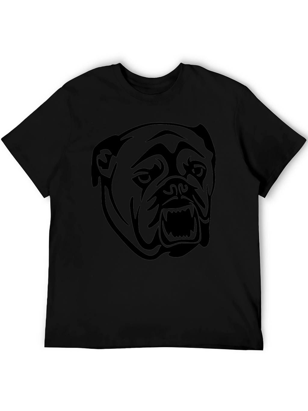 Black Bulldog Graphic Tee - Mens Casual Shirt