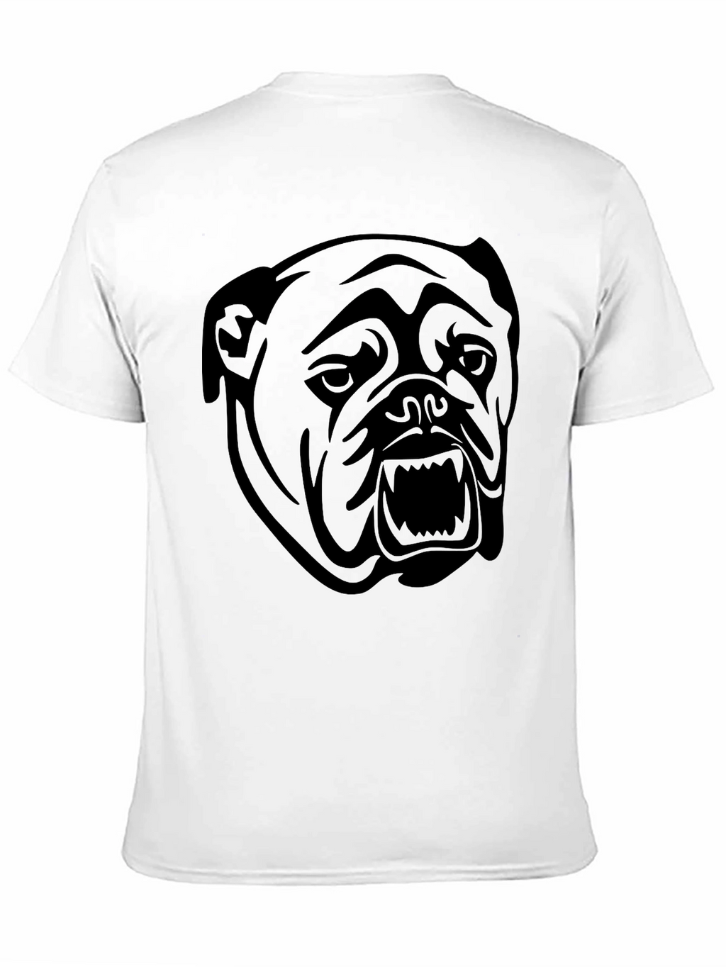 Black Bulldog Graphic Tee - Mens Casual Shirt