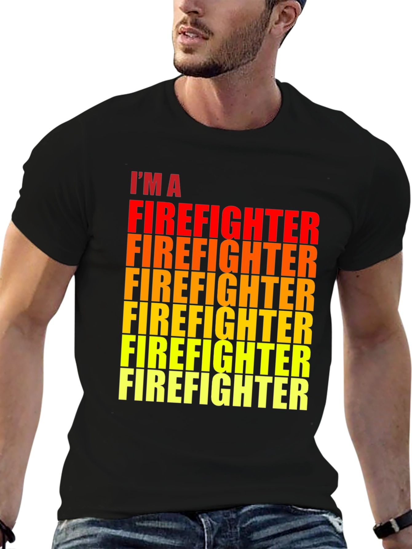 Im A Firefighter Black Graphic Tee