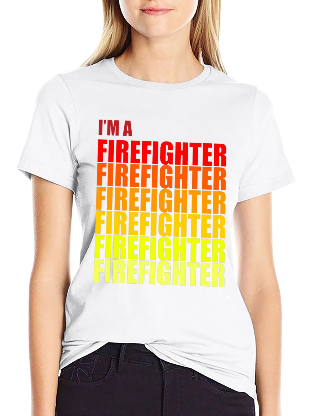 Im A Firefighter Black Graphic Tee
