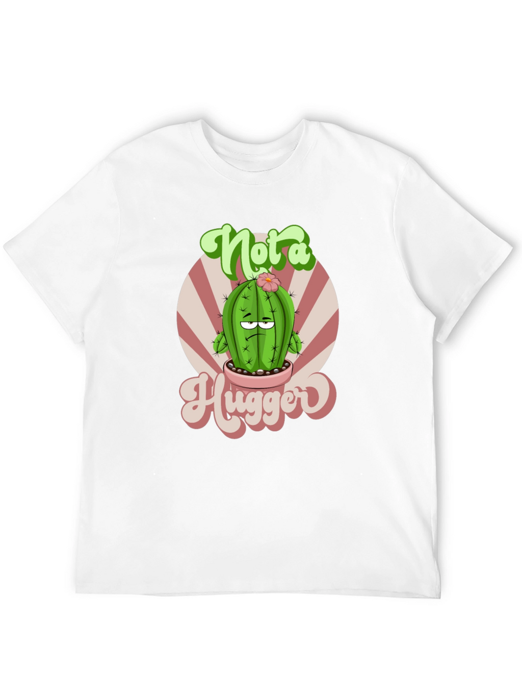 Not a Hugger Cactus Graphic T-Shirt