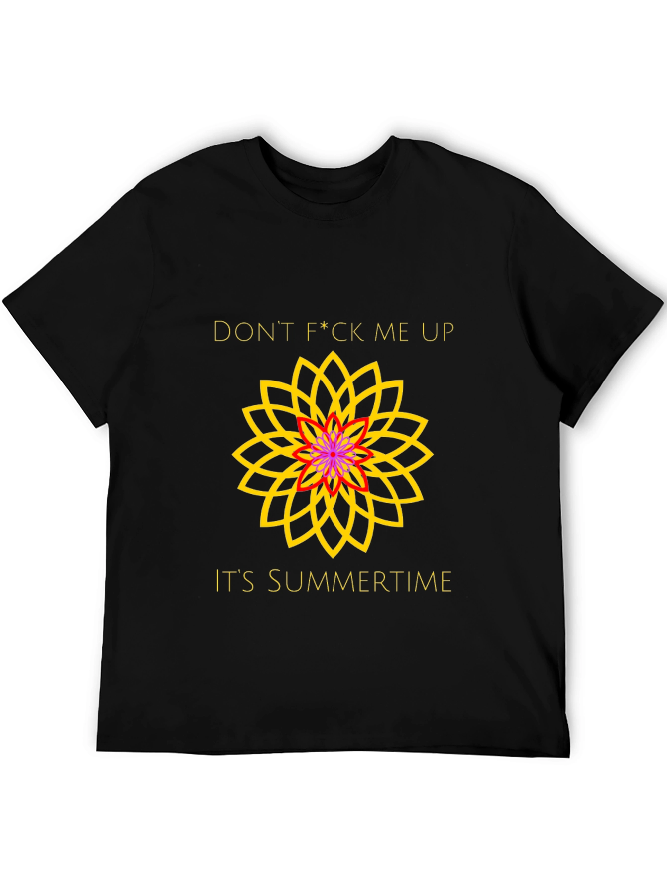 Summer Vibes Graphic Tee - Dont F*ck Me Up Black T-Shirt