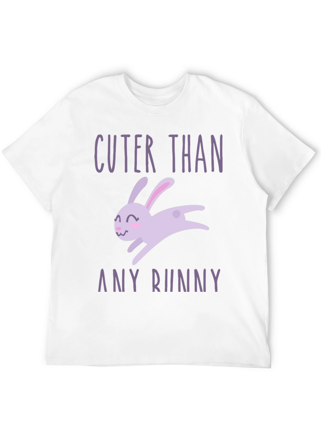 Cuter Than Any Bunny Black Graphic T-Shirt