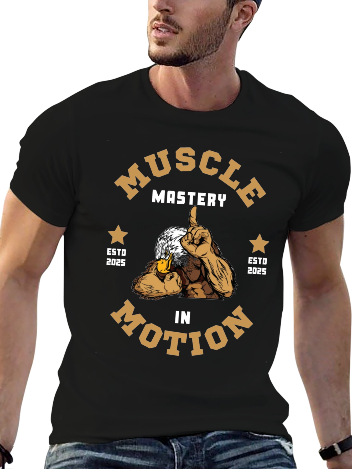 Muscle Mastery in Motion Graphic Tee