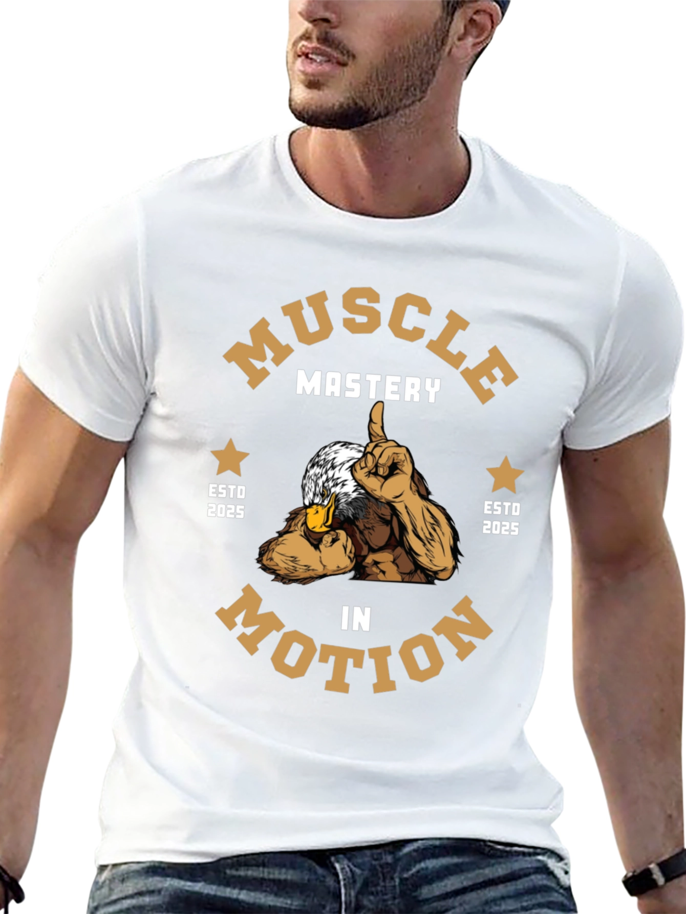 Muscle Mastery in Motion Graphic Tee