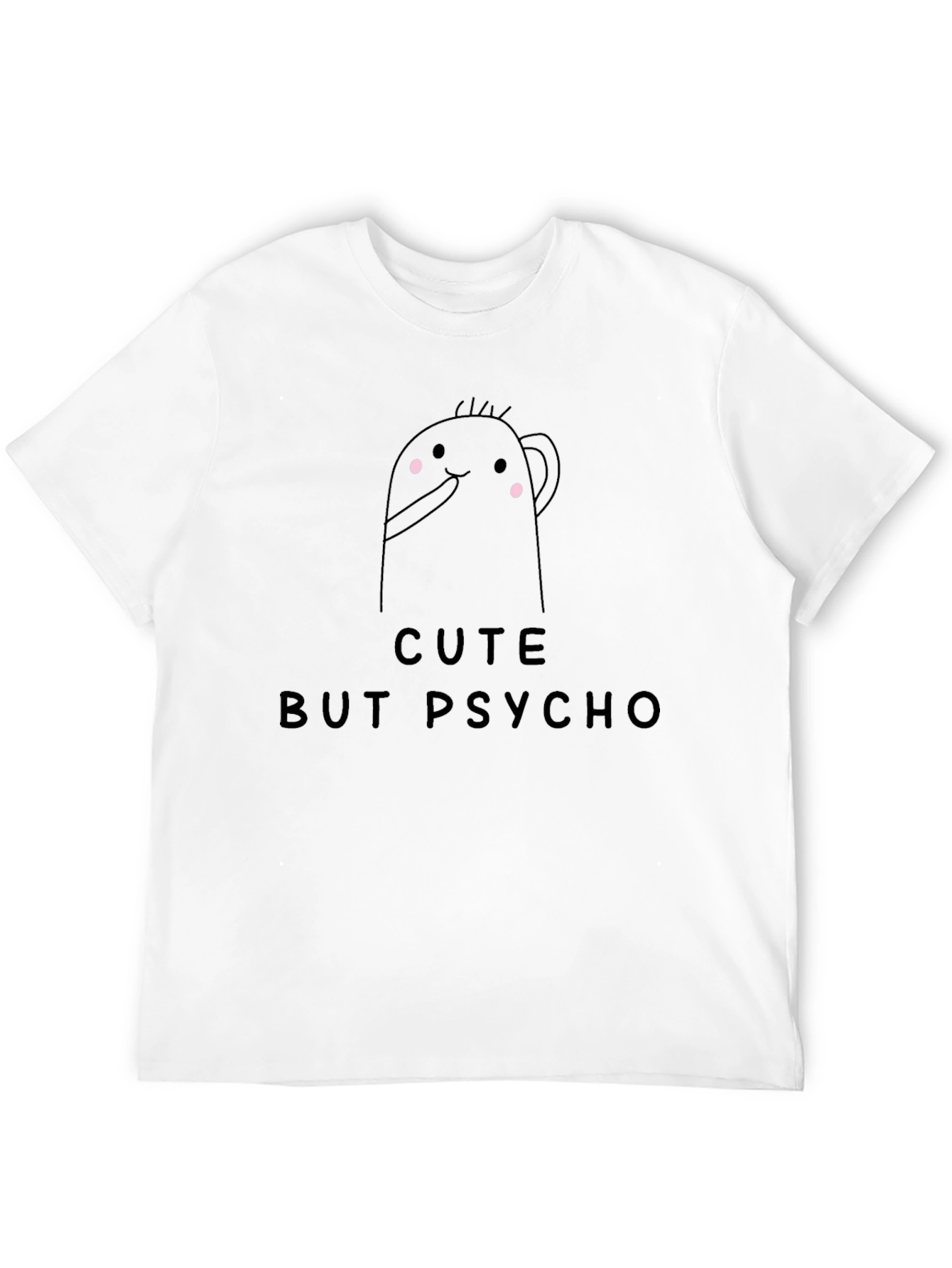 Cute But Psycho Graphic Tee - Mens Black T-Shirt