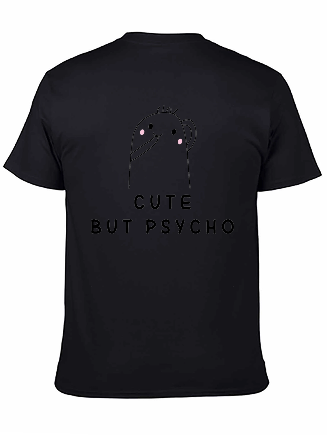 Cute But Psycho Graphic Tee - Mens Black T-Shirt