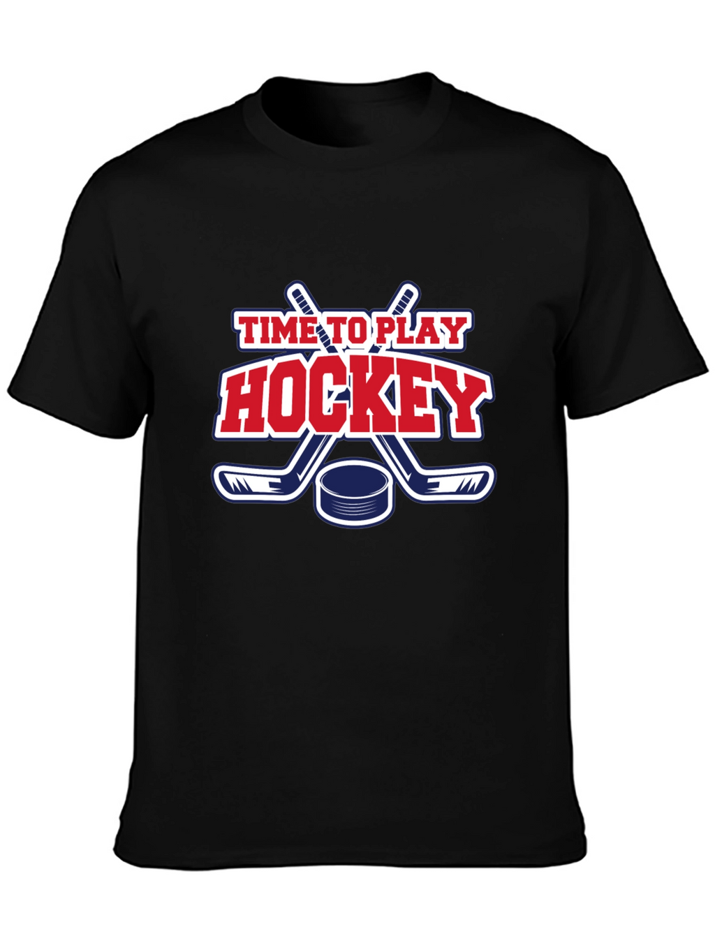 Time to Play Hockey Graphic T-Shirt
