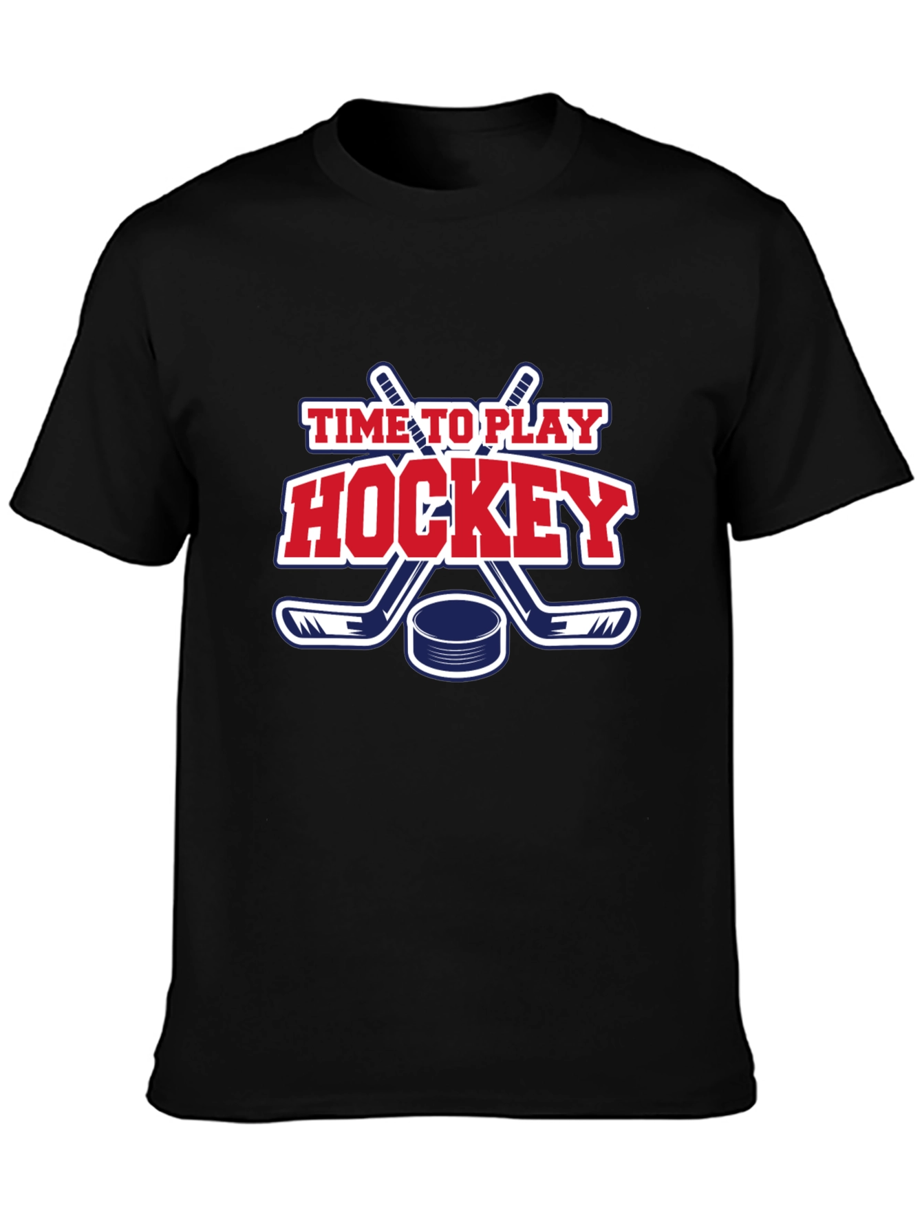 Time to Play Hockey Graphic T-Shirt