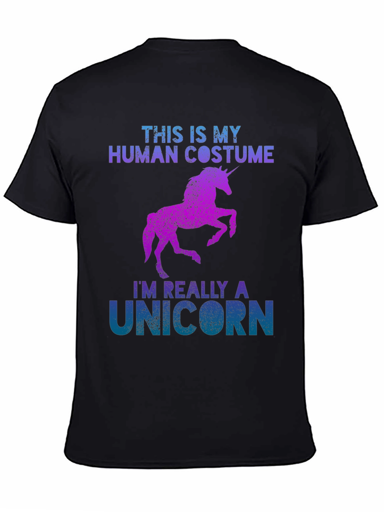 Unicorn Costume T-Shirt Funny Halloween Tee
