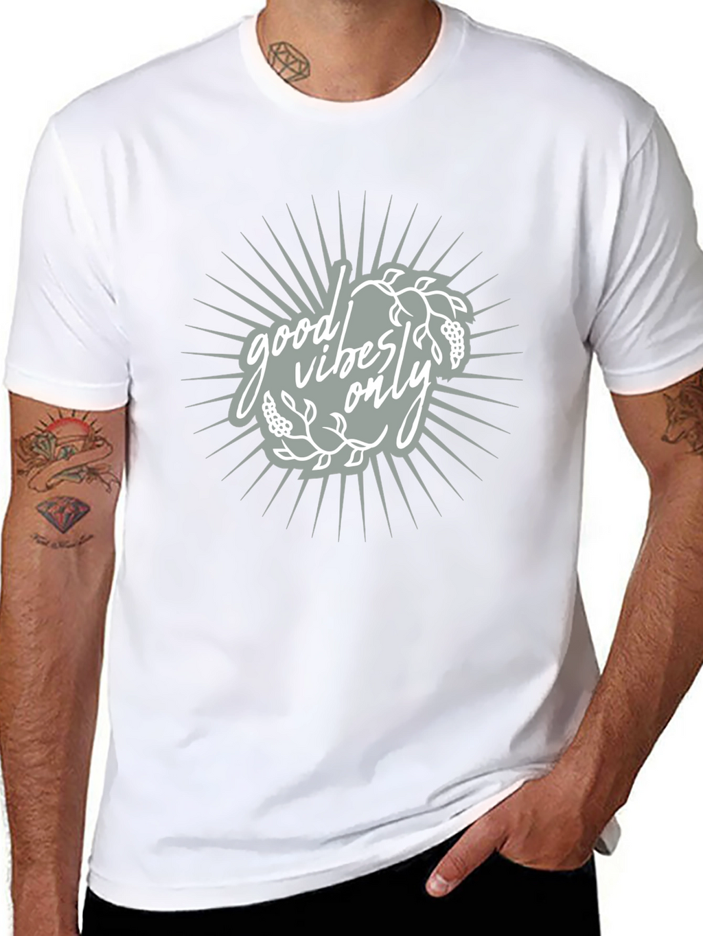 Good Vibes Only Black Graphic Tee