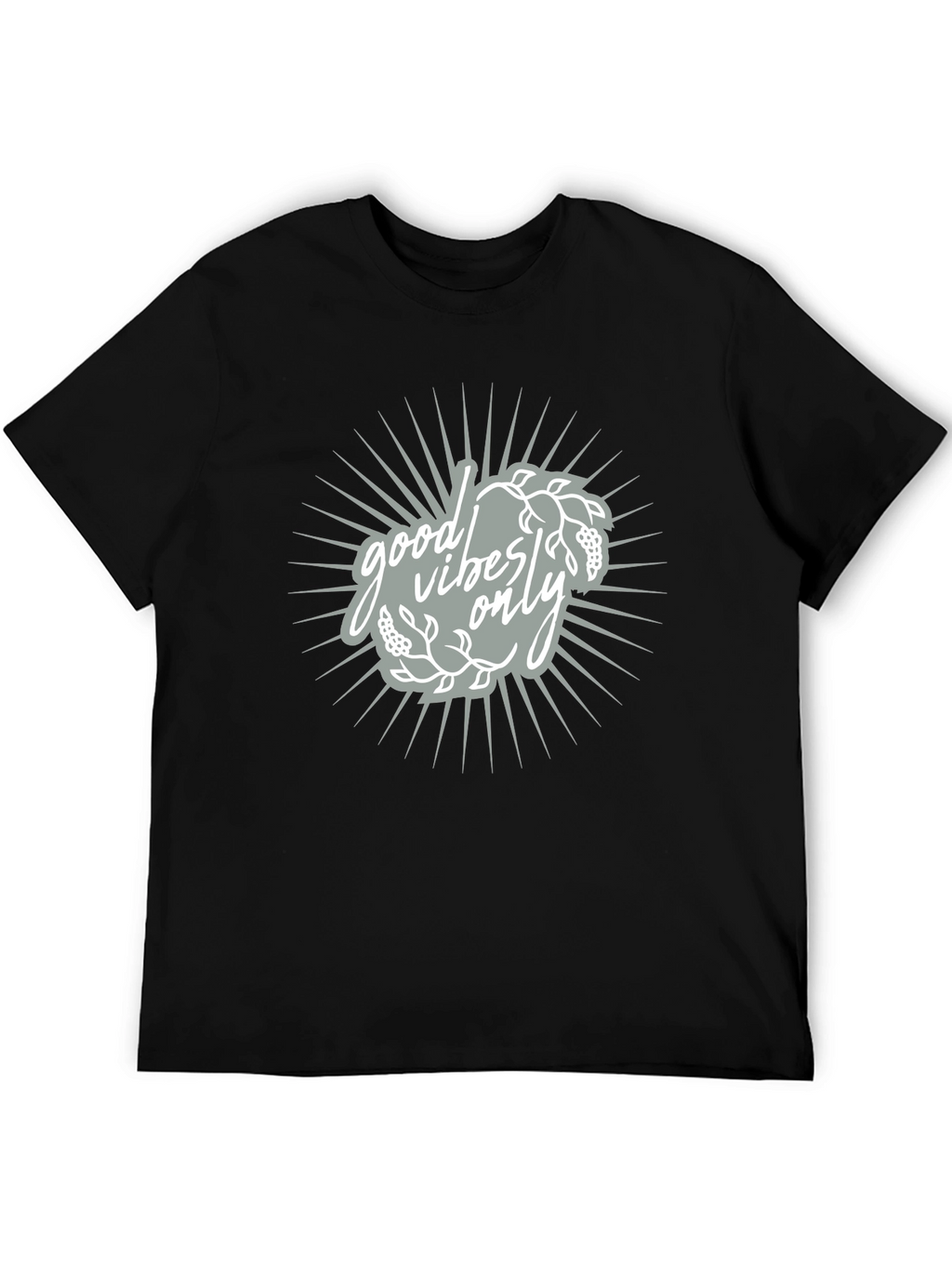 Good Vibes Only Black Graphic Tee