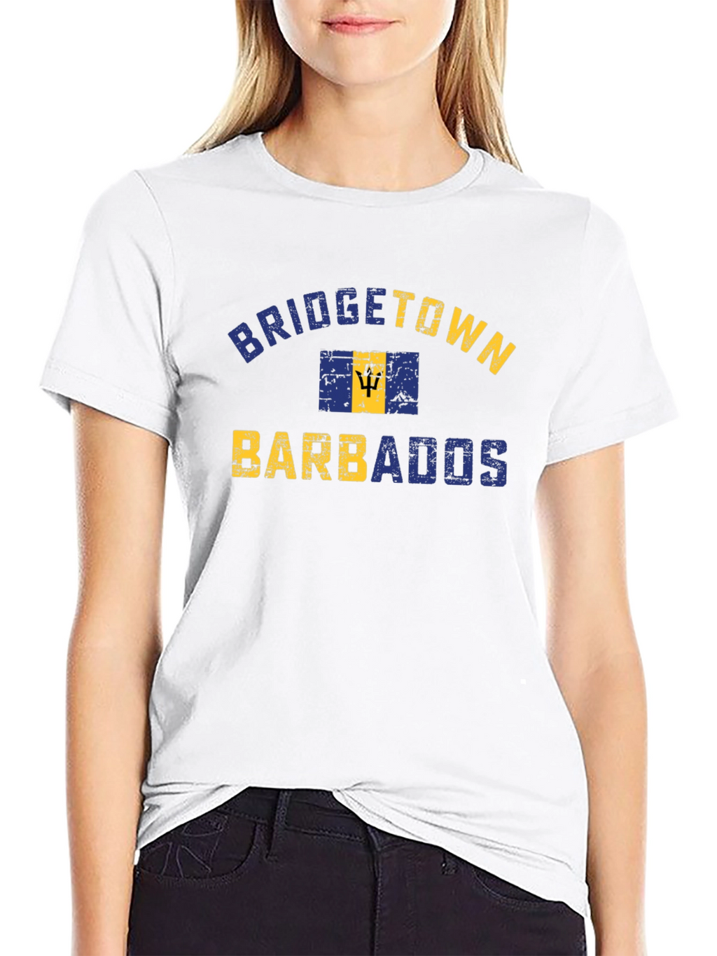 Bridgetown Barbados T-Shirt - Distressed Graphic Tee