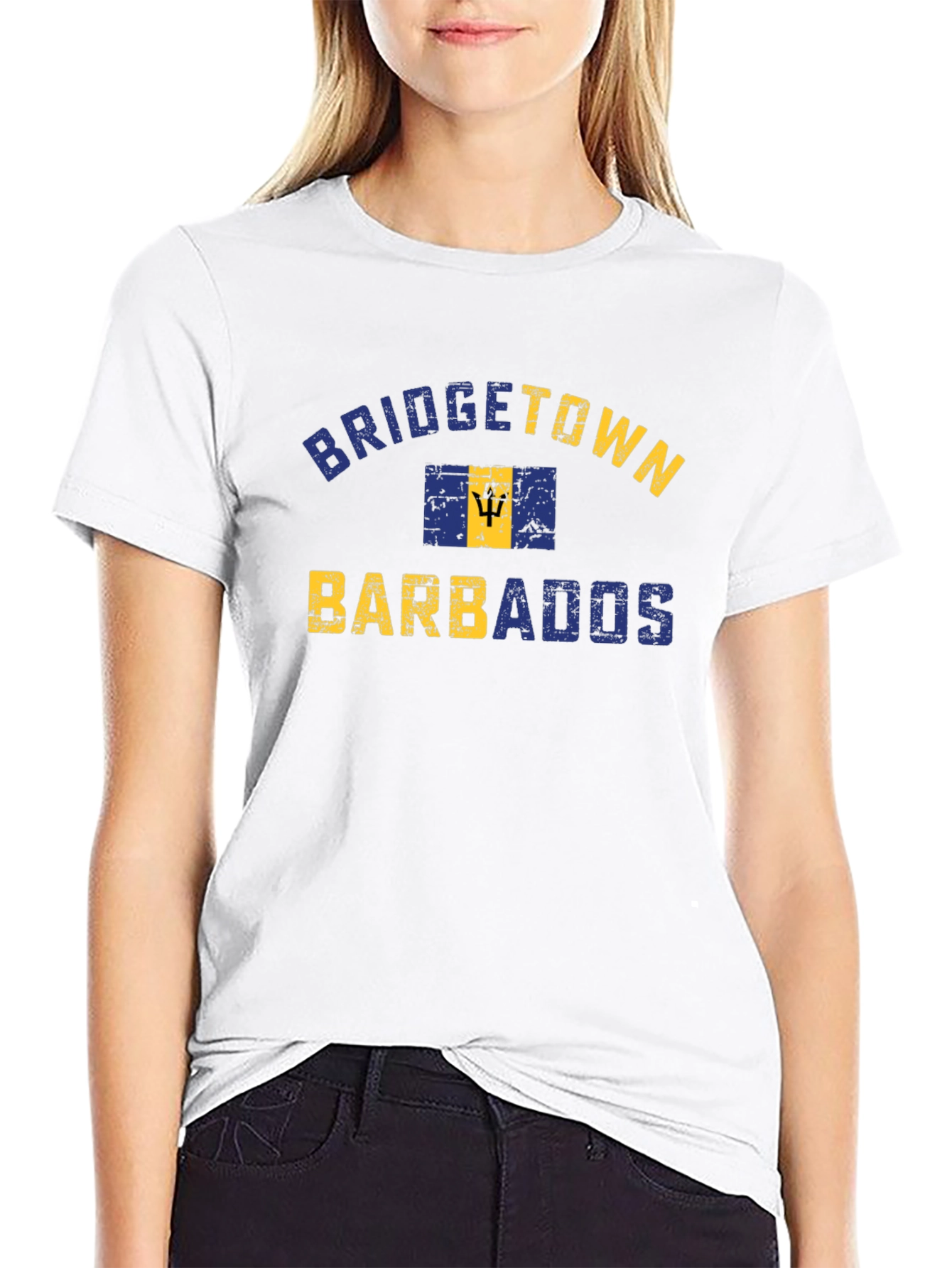 Bridgetown Barbados T-Shirt - Distressed Graphic Tee