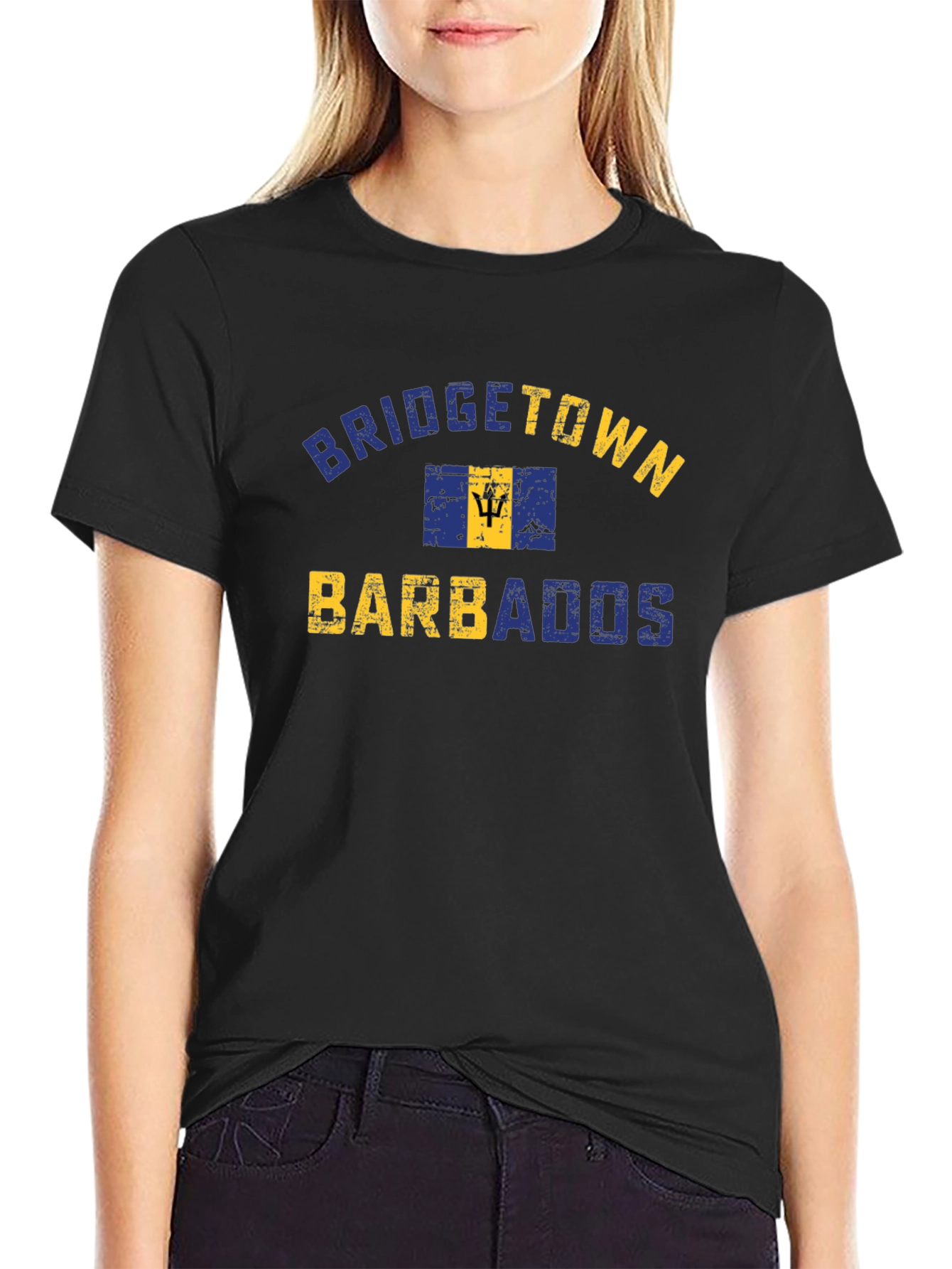 Bridgetown Barbados T-Shirt - Distressed Graphic Tee