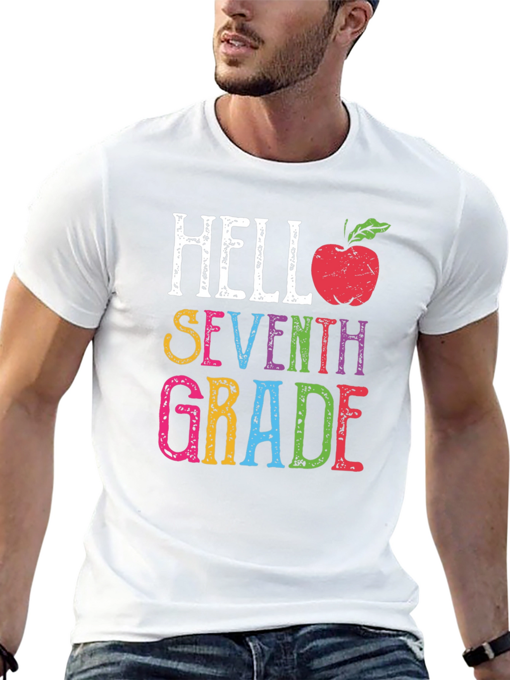 Hello Seventh Grade T-Shirt - Back To School