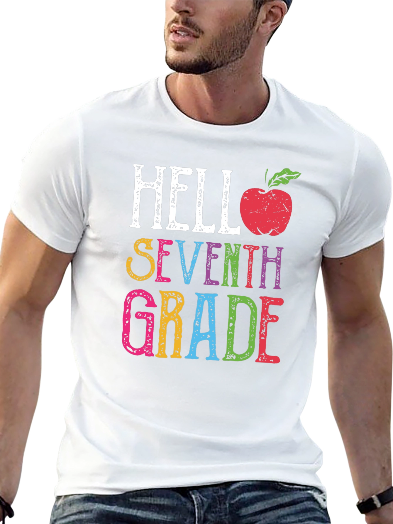 Hello Seventh Grade T-Shirt - Back To School
