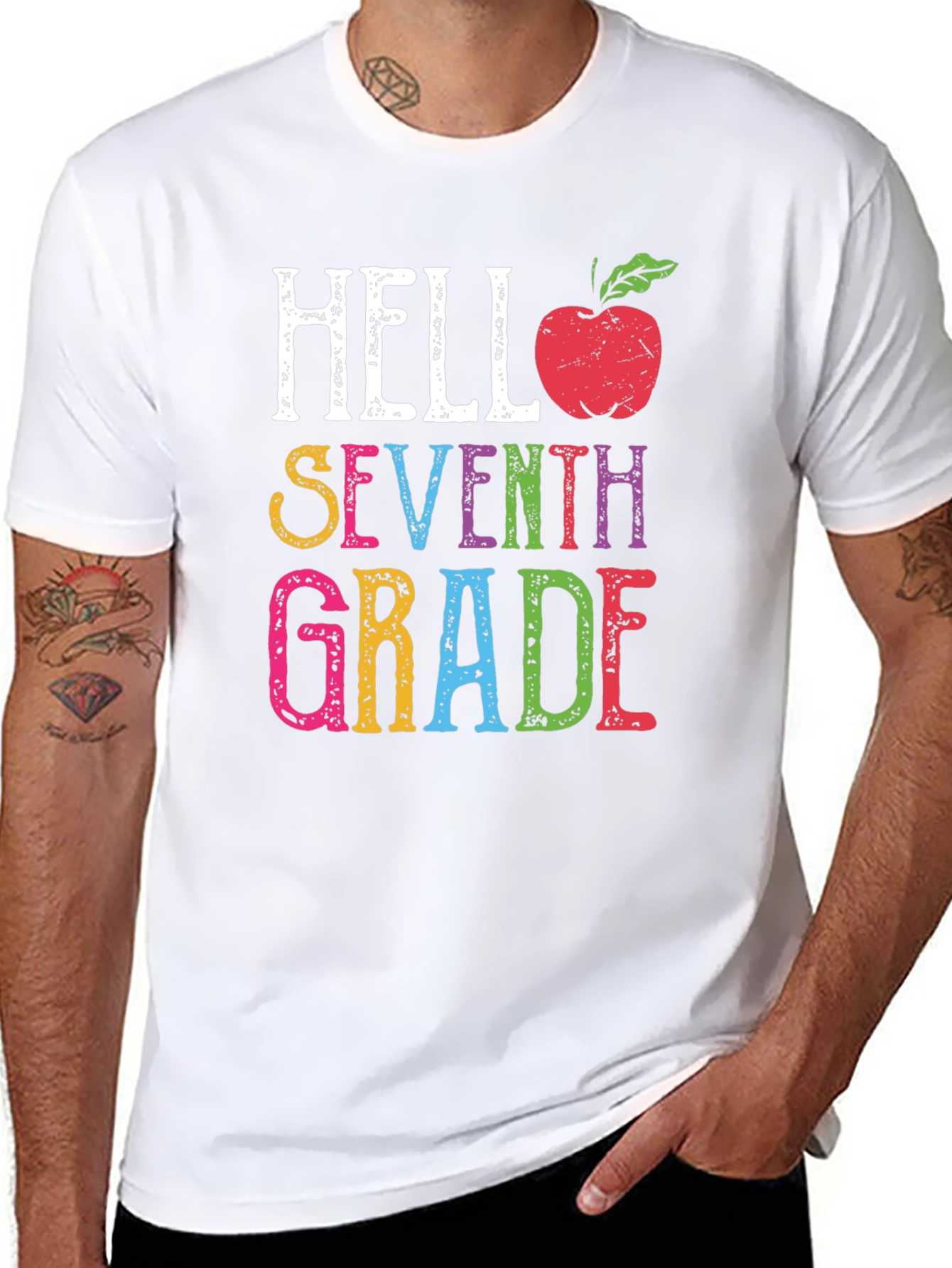 Hello Seventh Grade T-Shirt - Back To School