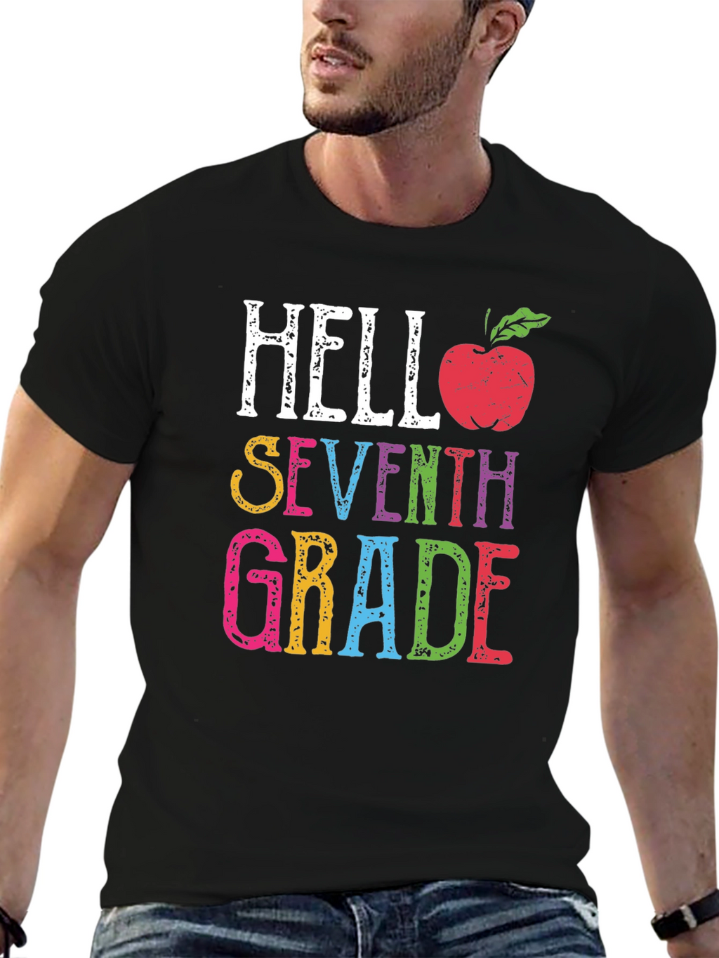 Hello Seventh Grade T-Shirt - Back To School