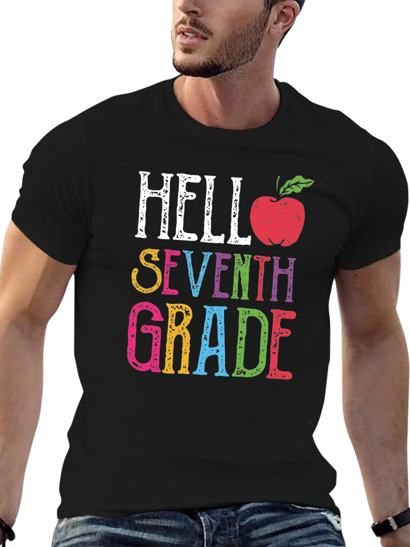 Hello Seventh Grade T-Shirt - Back To School