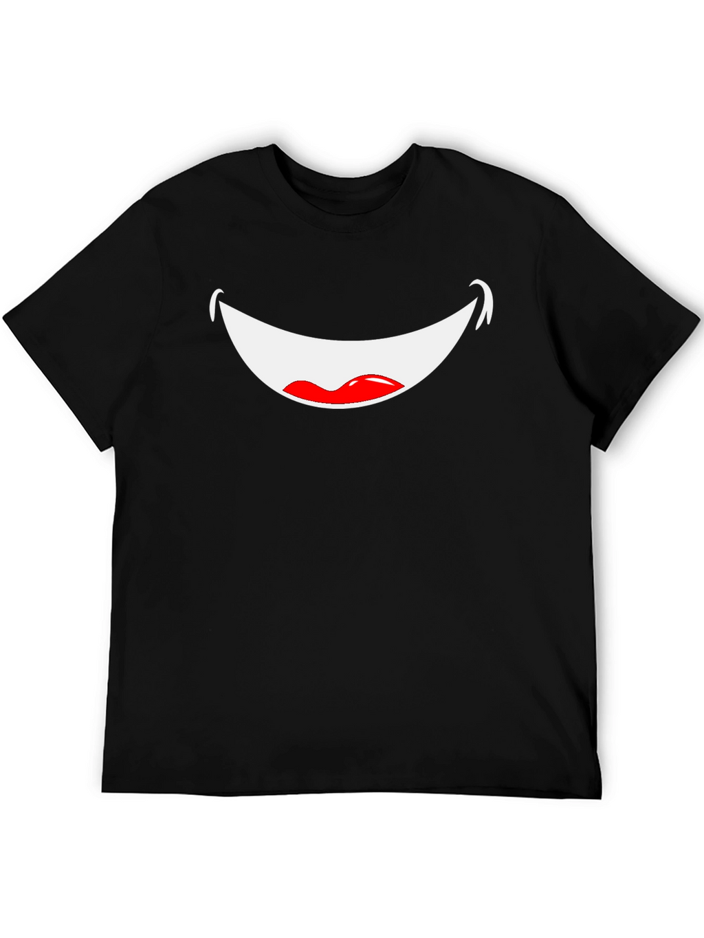 Funny Smile Graphic T-Shirt - Black