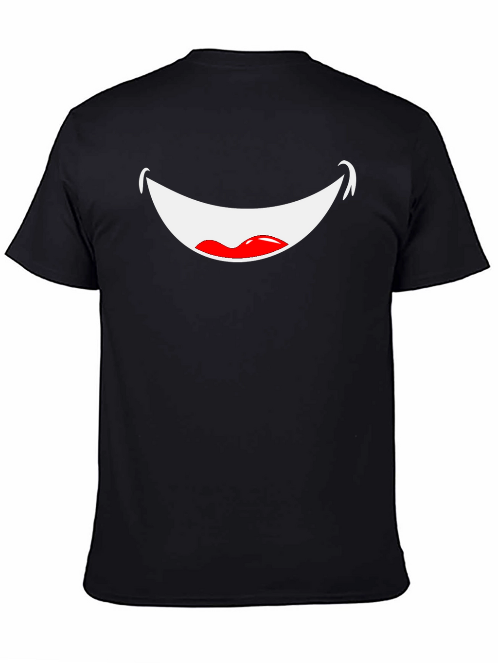 Funny Smile Graphic T-Shirt - Black