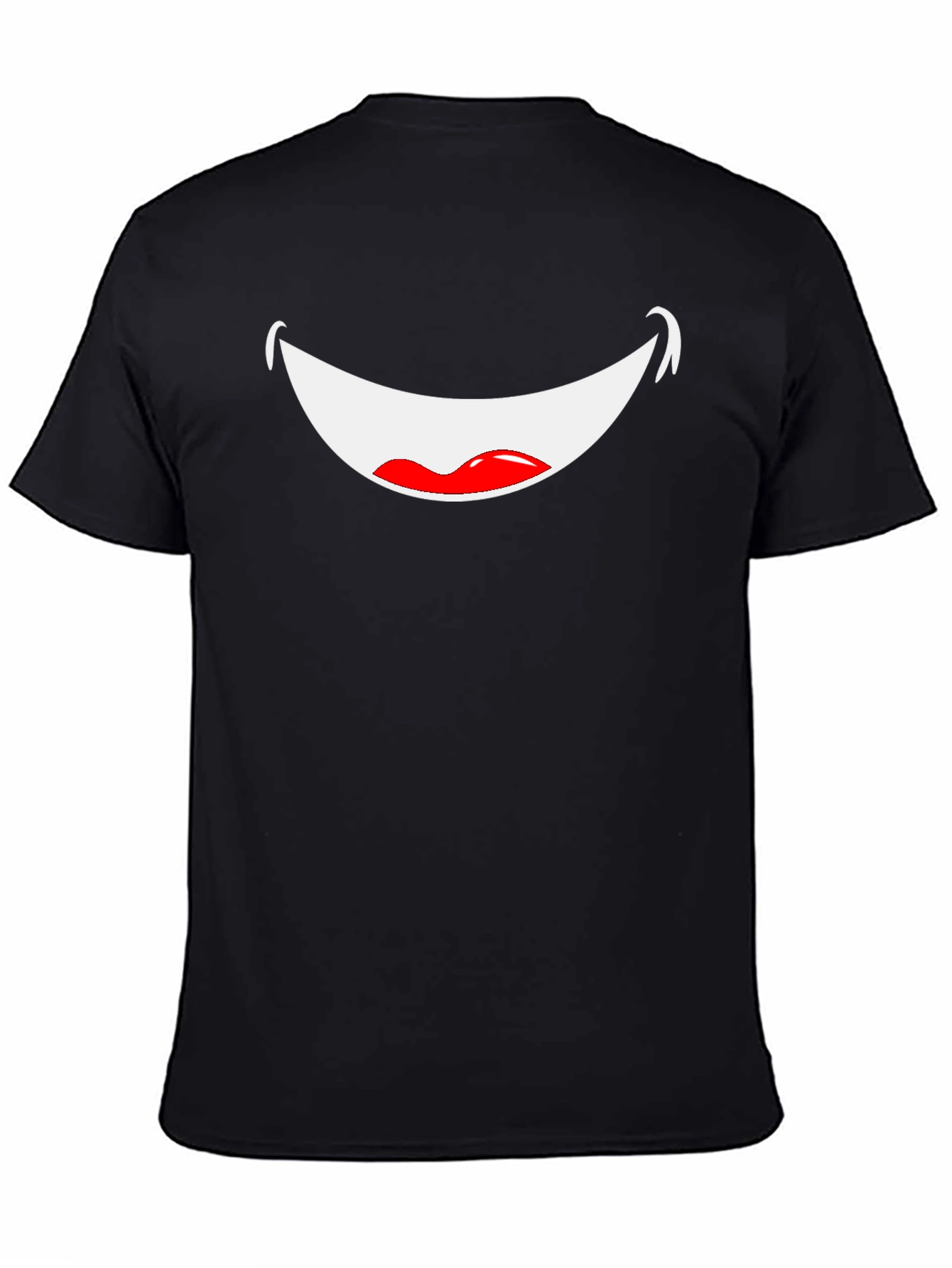 Funny Smile Graphic T-Shirt - Black