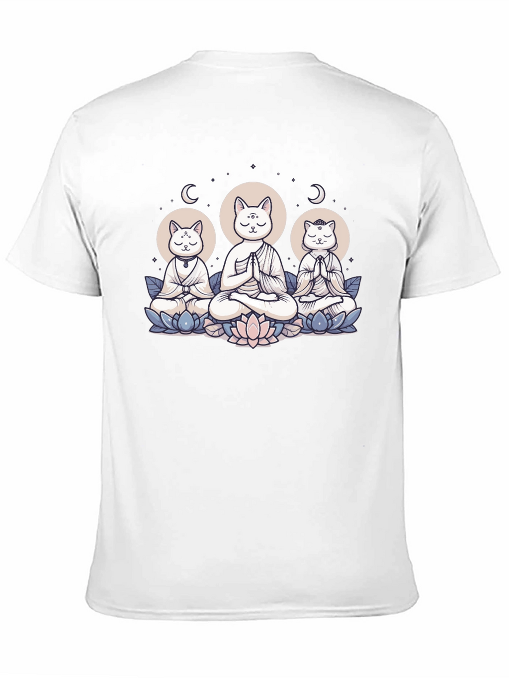 Meditating Cats T-Shirt - Zen Vibes
