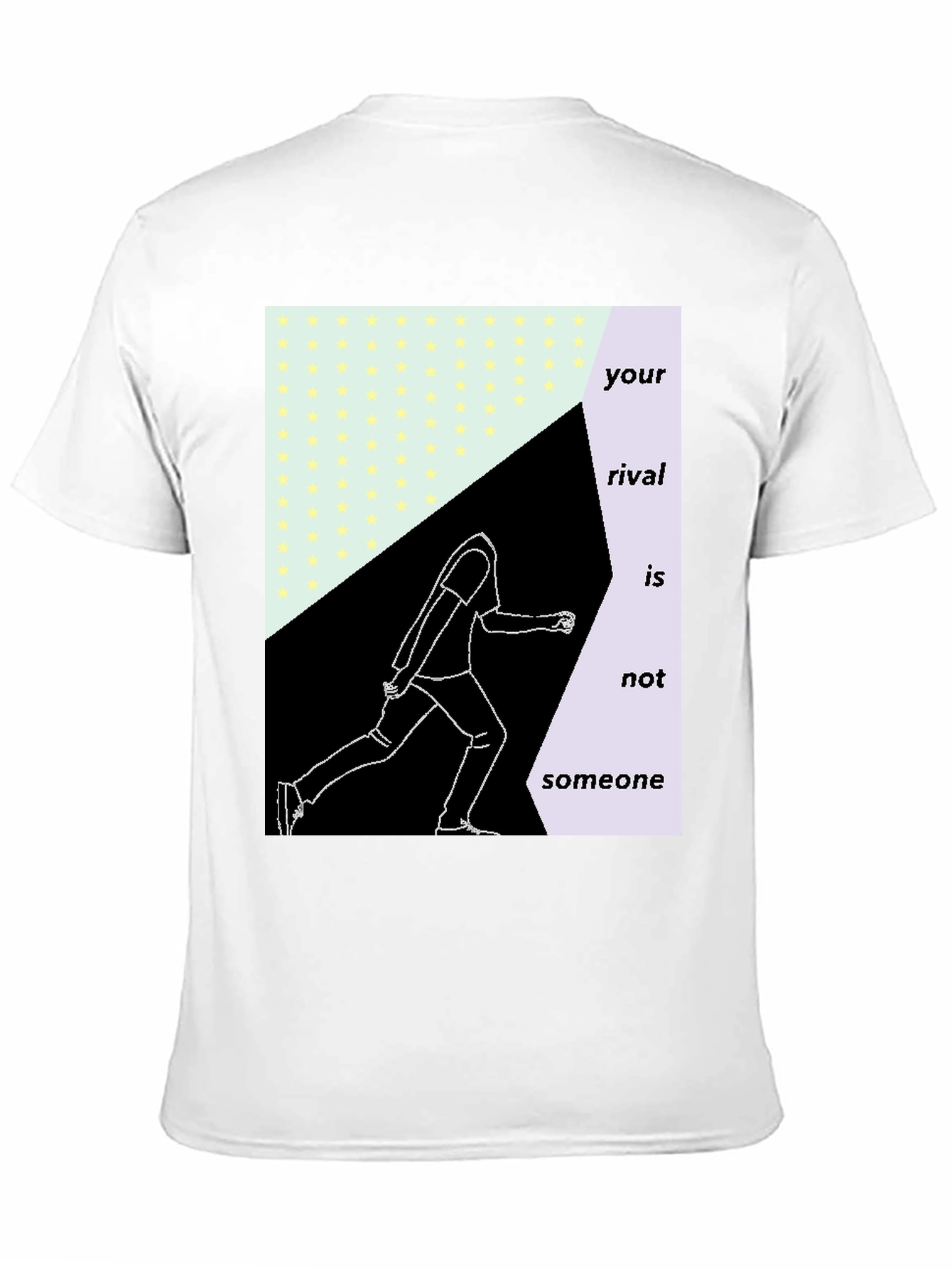 Abstract Runner Graphic Tee - Motivational Sportswear