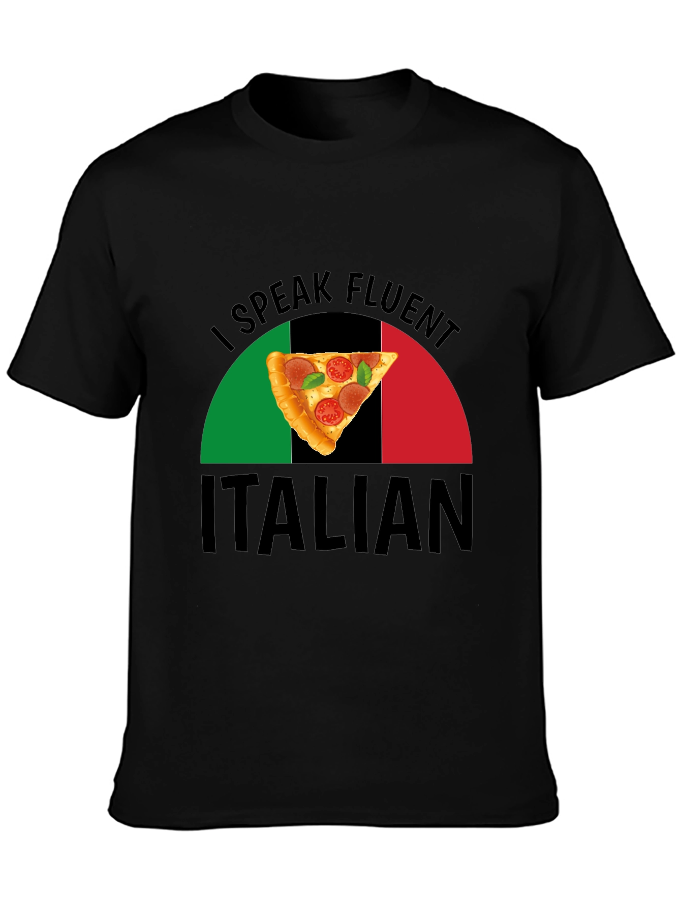 I Speak Fluent Italian Pizza Graphic T-Shirt