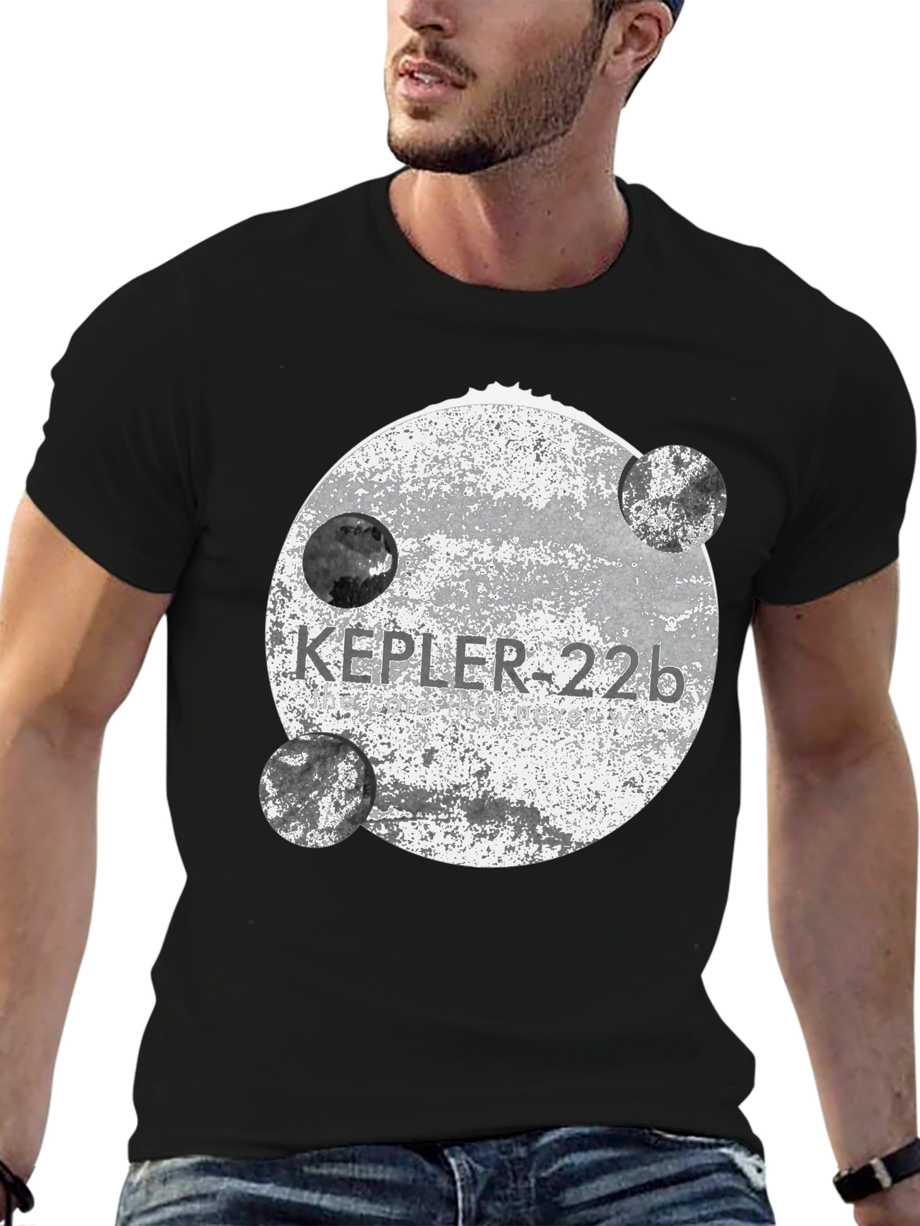 Kepler-22b Graphic Tee - Black Unisex T-Shirt