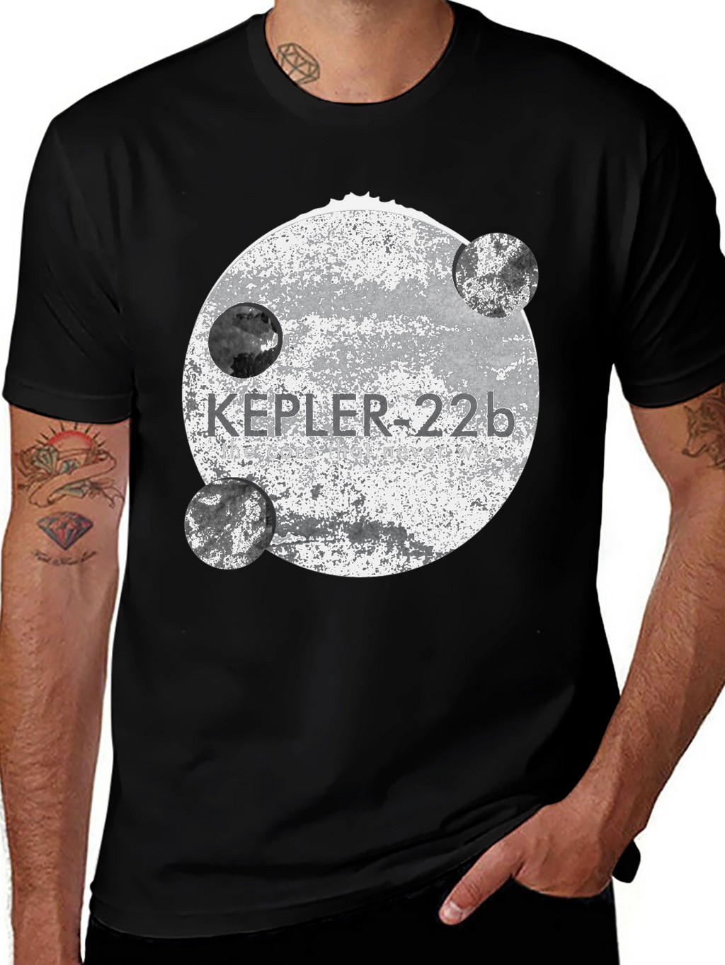 Kepler-22b Graphic Tee - Black Unisex T-Shirt