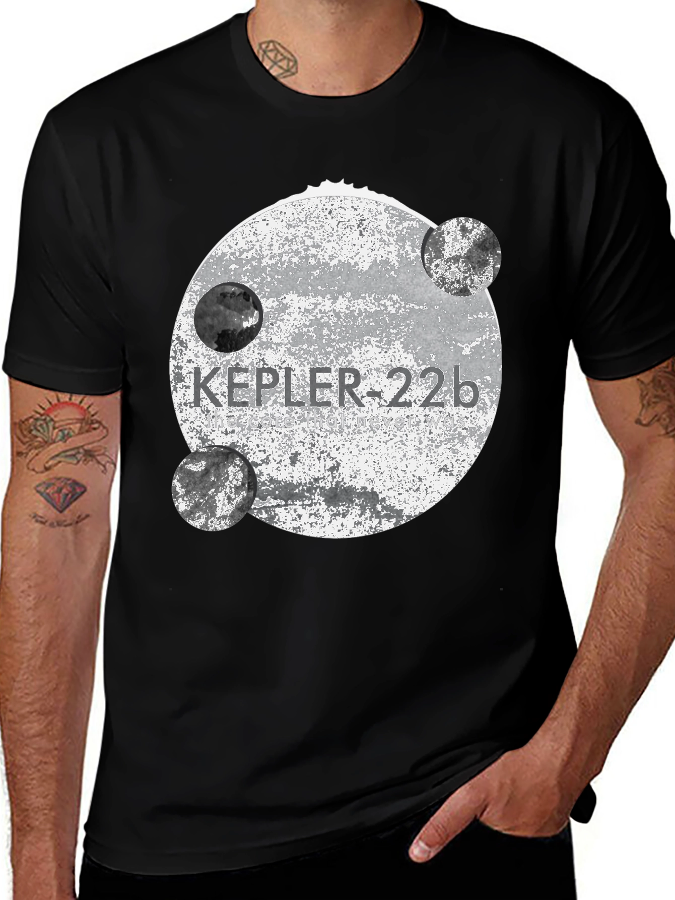 Kepler-22b Graphic Tee - Black Unisex T-Shirt