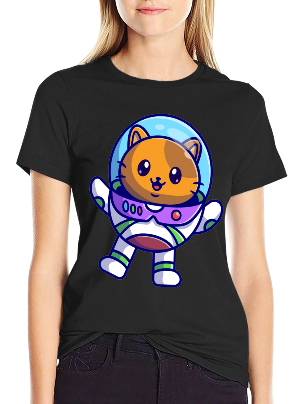 Astronaut Cat T-Shirt - Space Adventure Tee