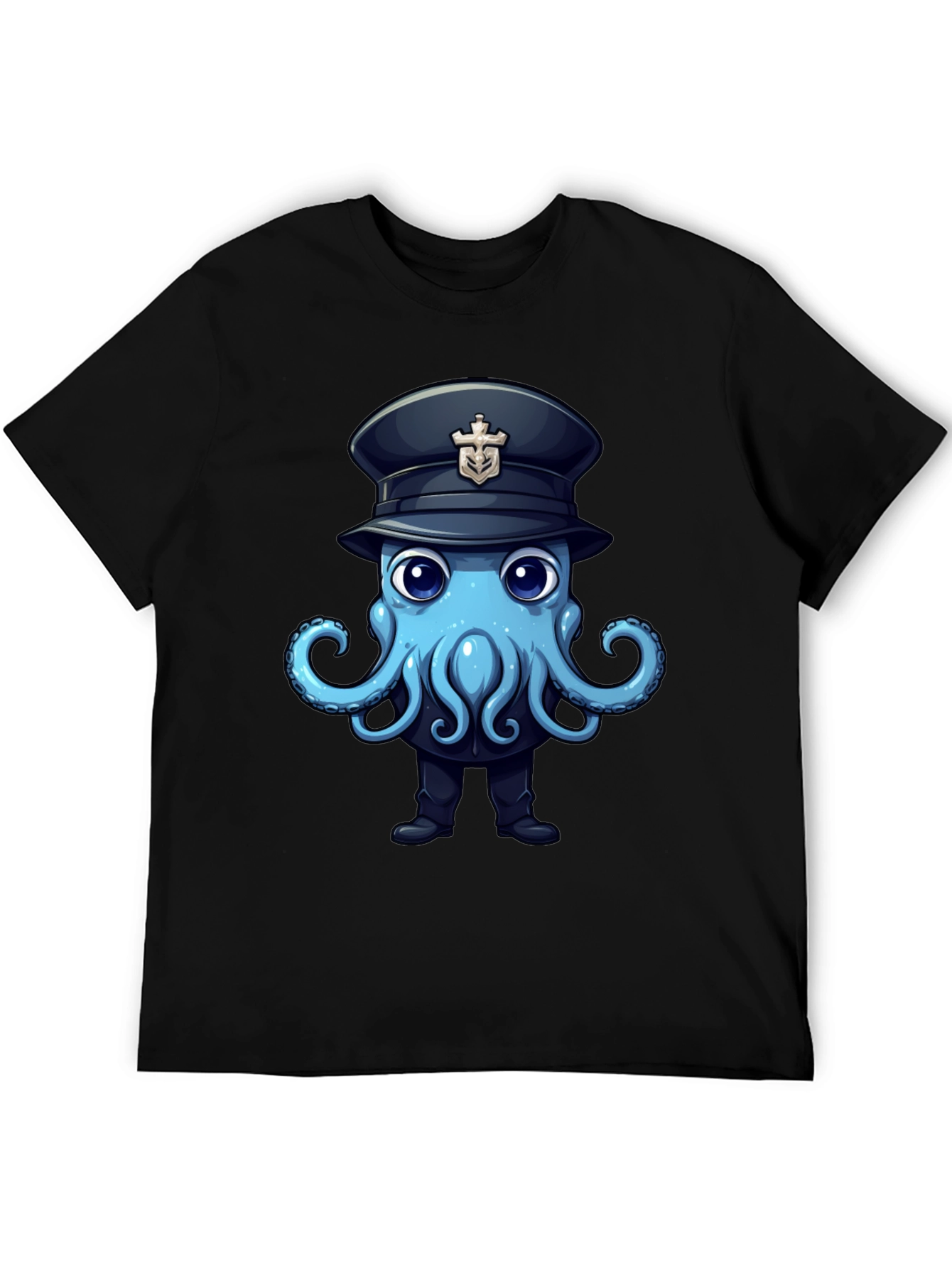 Octopus Captain T-Shirt - Nautical Funny Design