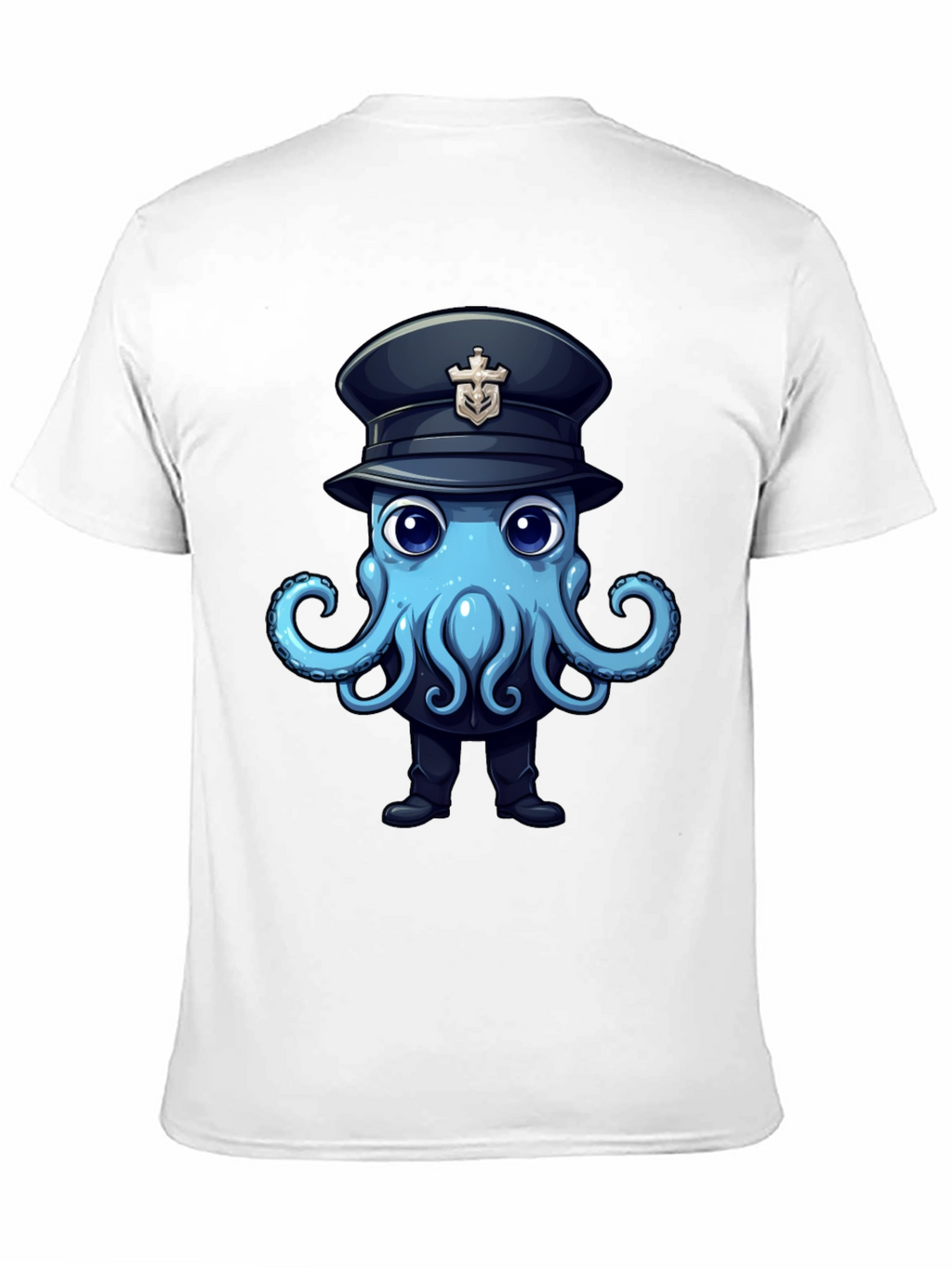 Octopus Captain T-Shirt - Nautical Funny Design