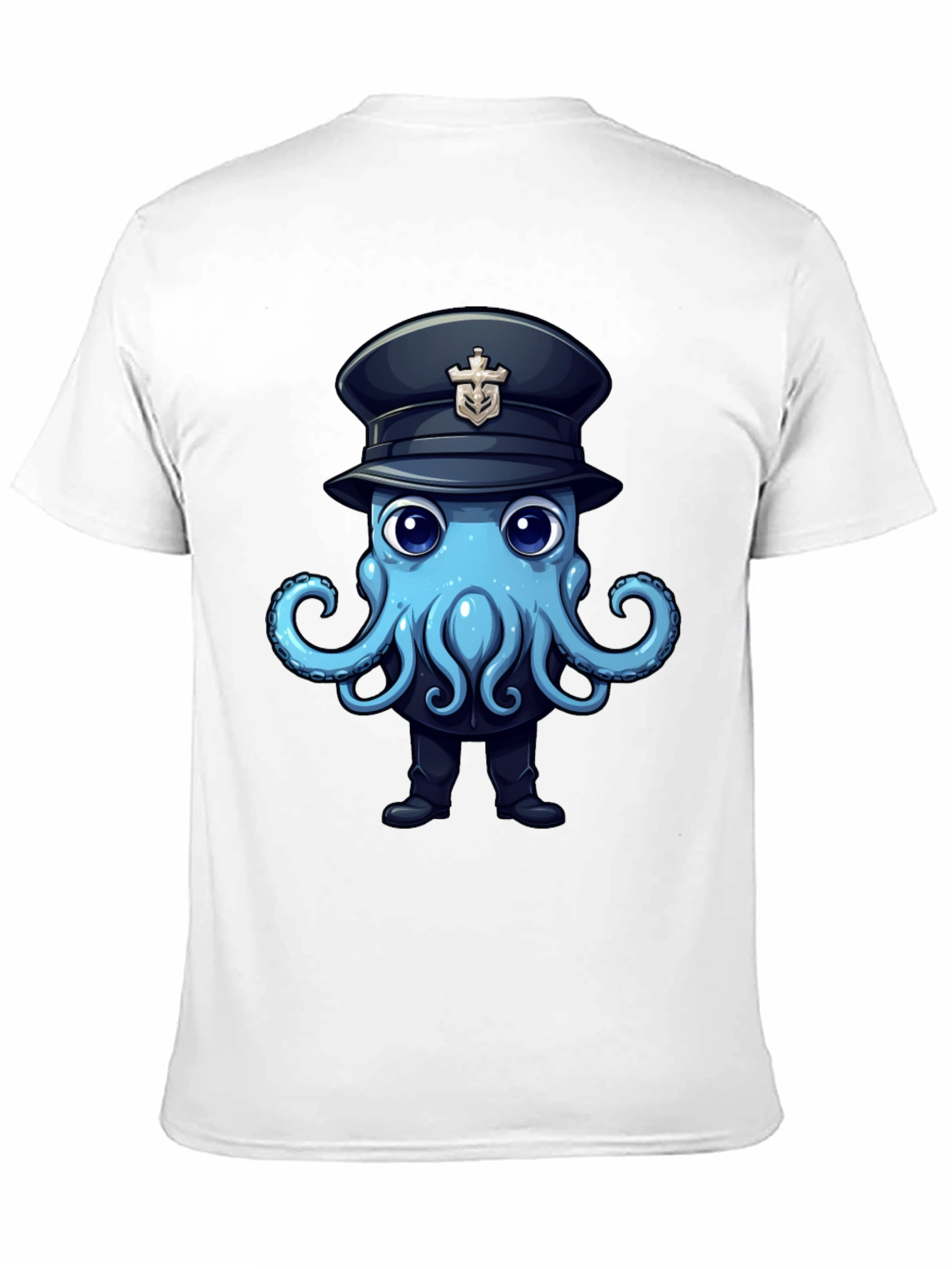 Octopus Captain T-Shirt - Nautical Funny Design