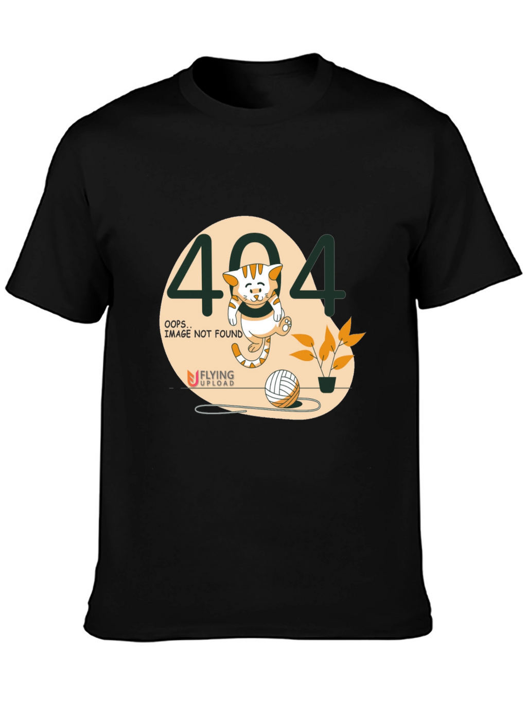 404 Error Cat Graphic T-Shirt
