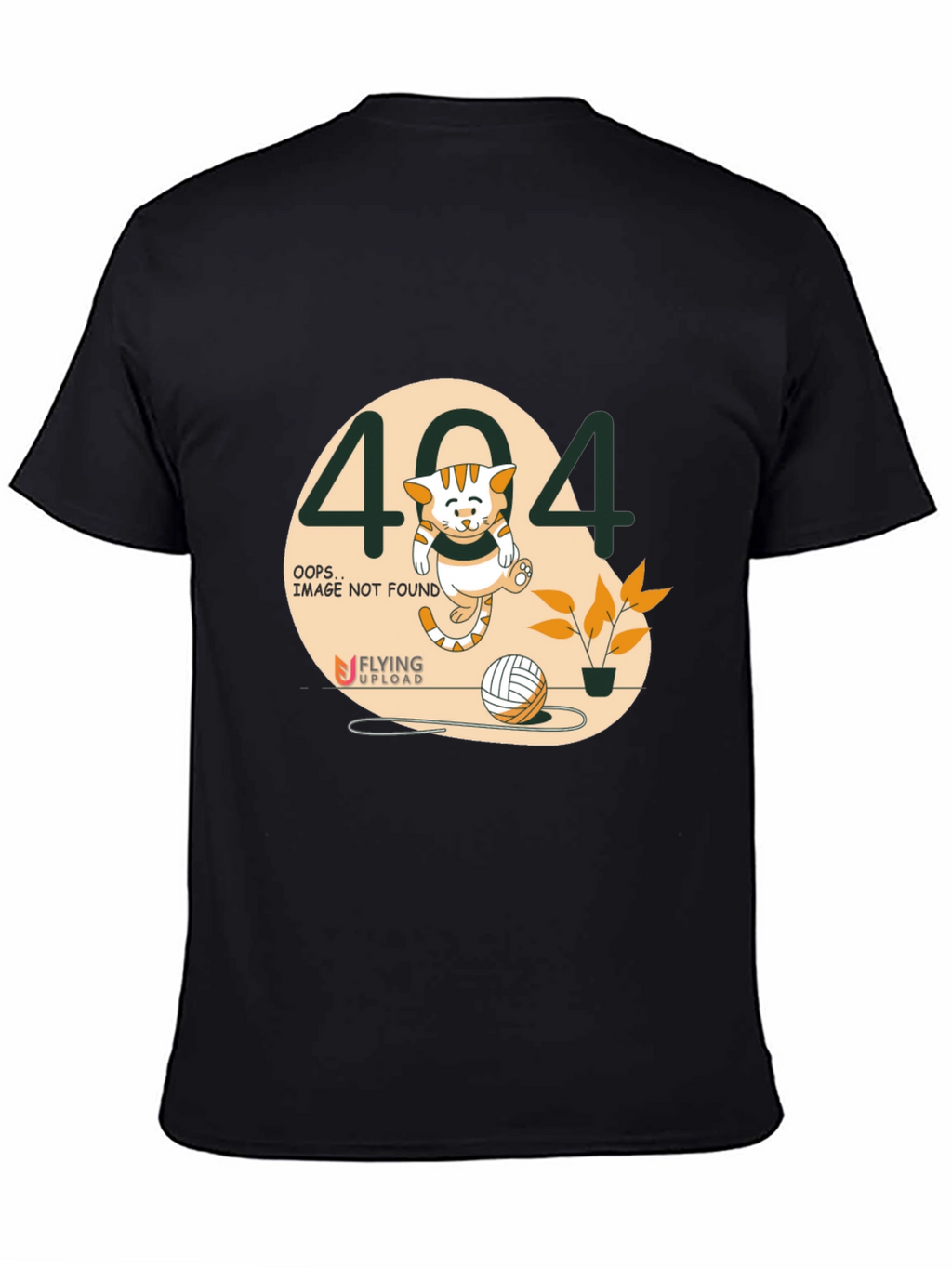 404 Error Cat Graphic T-Shirt