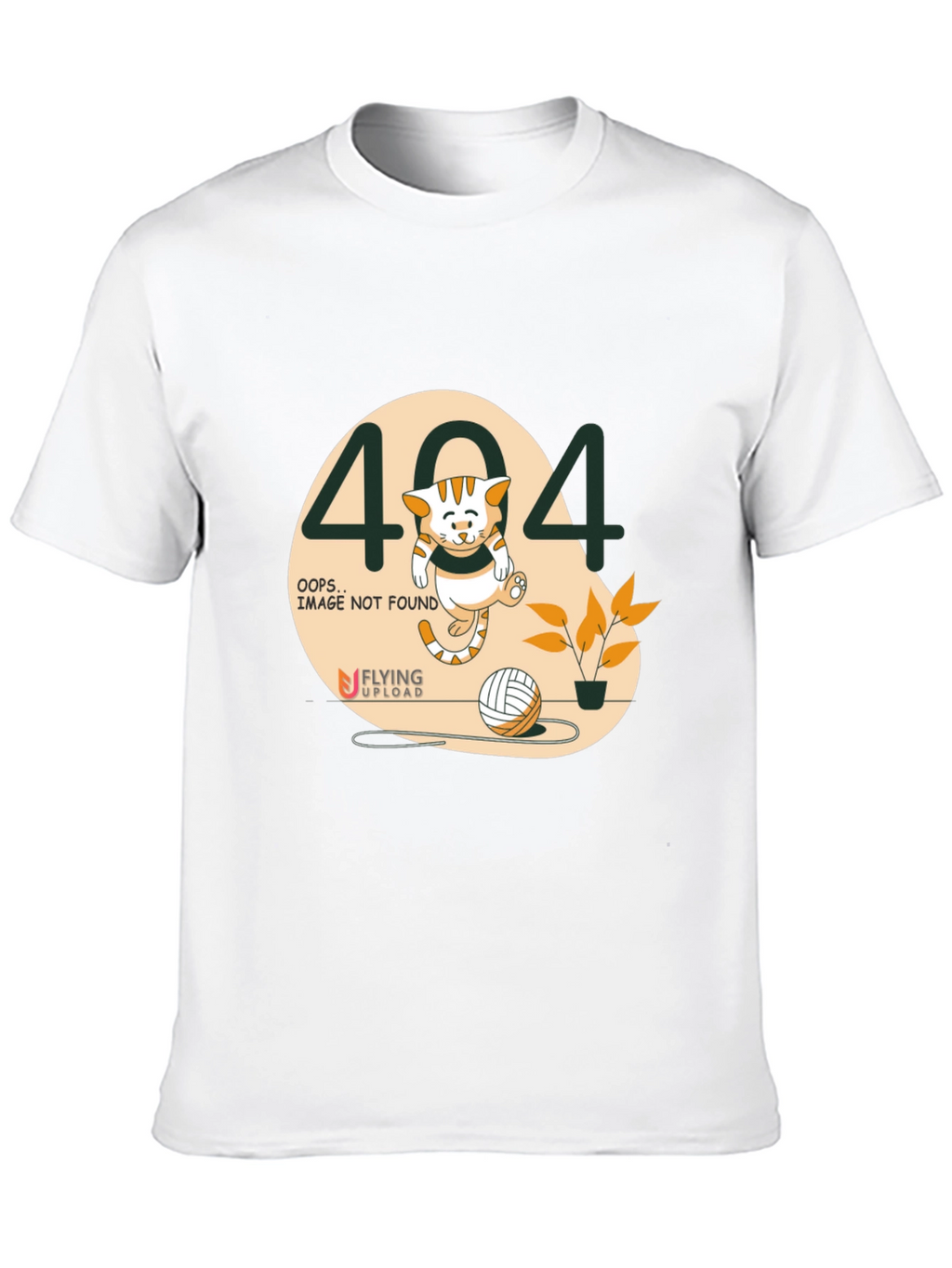 404 Error Cat Graphic T-Shirt