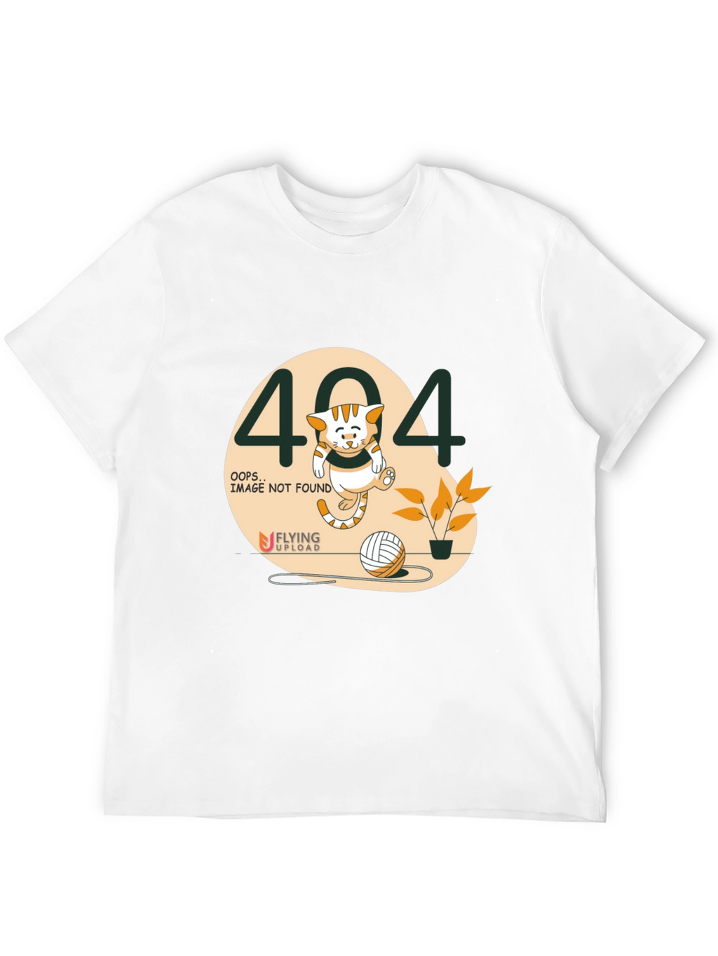404 Error Cat Graphic T-Shirt