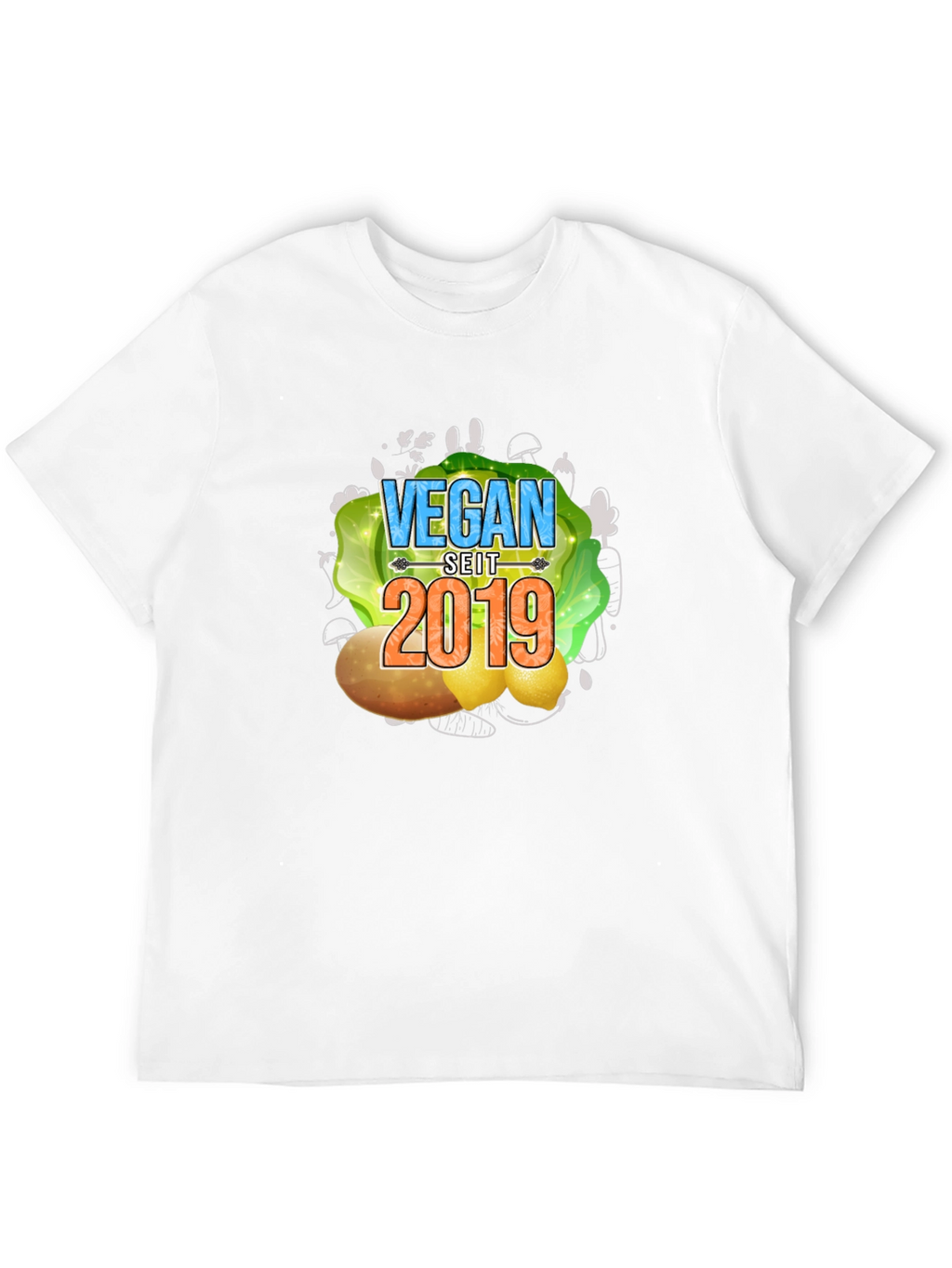 Vegan Seit 2019 T-Shirt - Black Vegan Tee