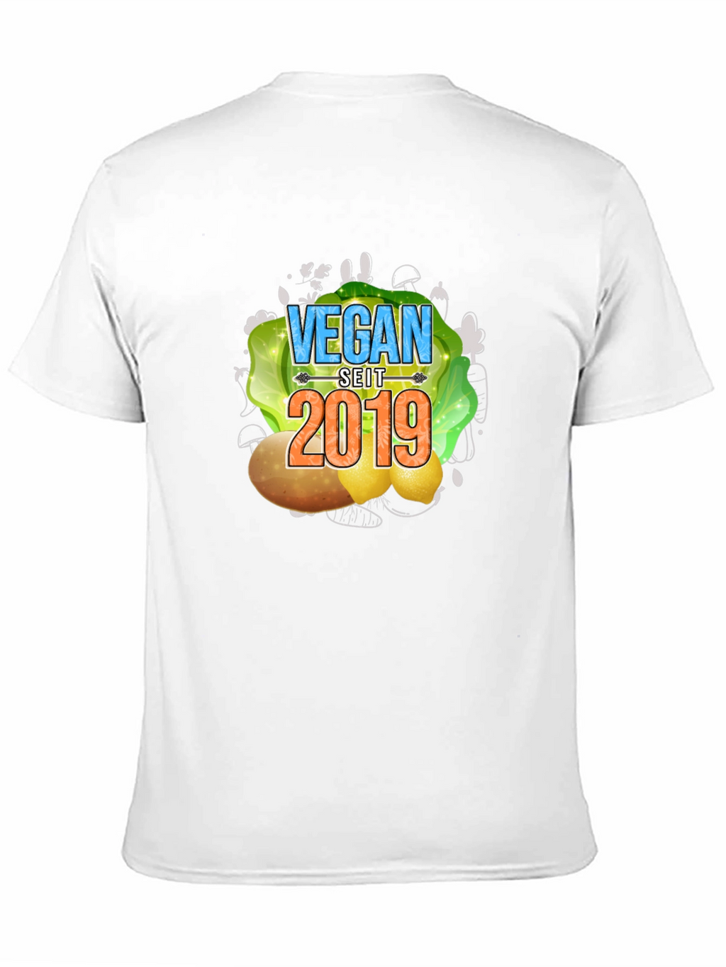 Vegan Seit 2019 T-Shirt - Black Vegan Tee