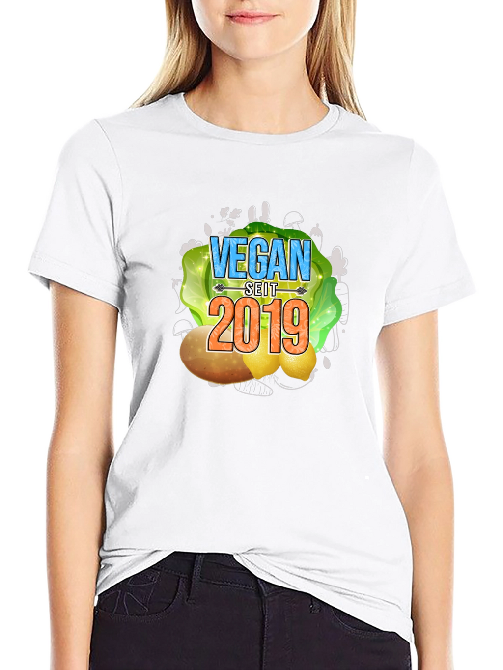Vegan Seit 2019 T-Shirt - Black Vegan Tee