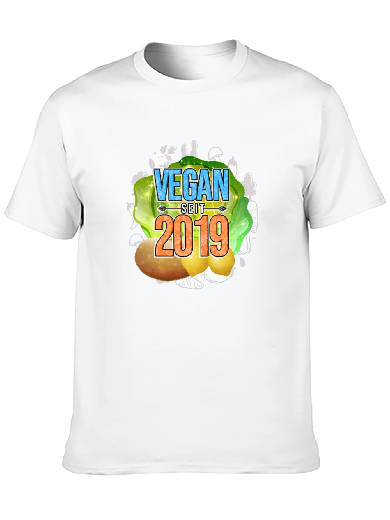Vegan Seit 2019 T-Shirt - Black Vegan Tee